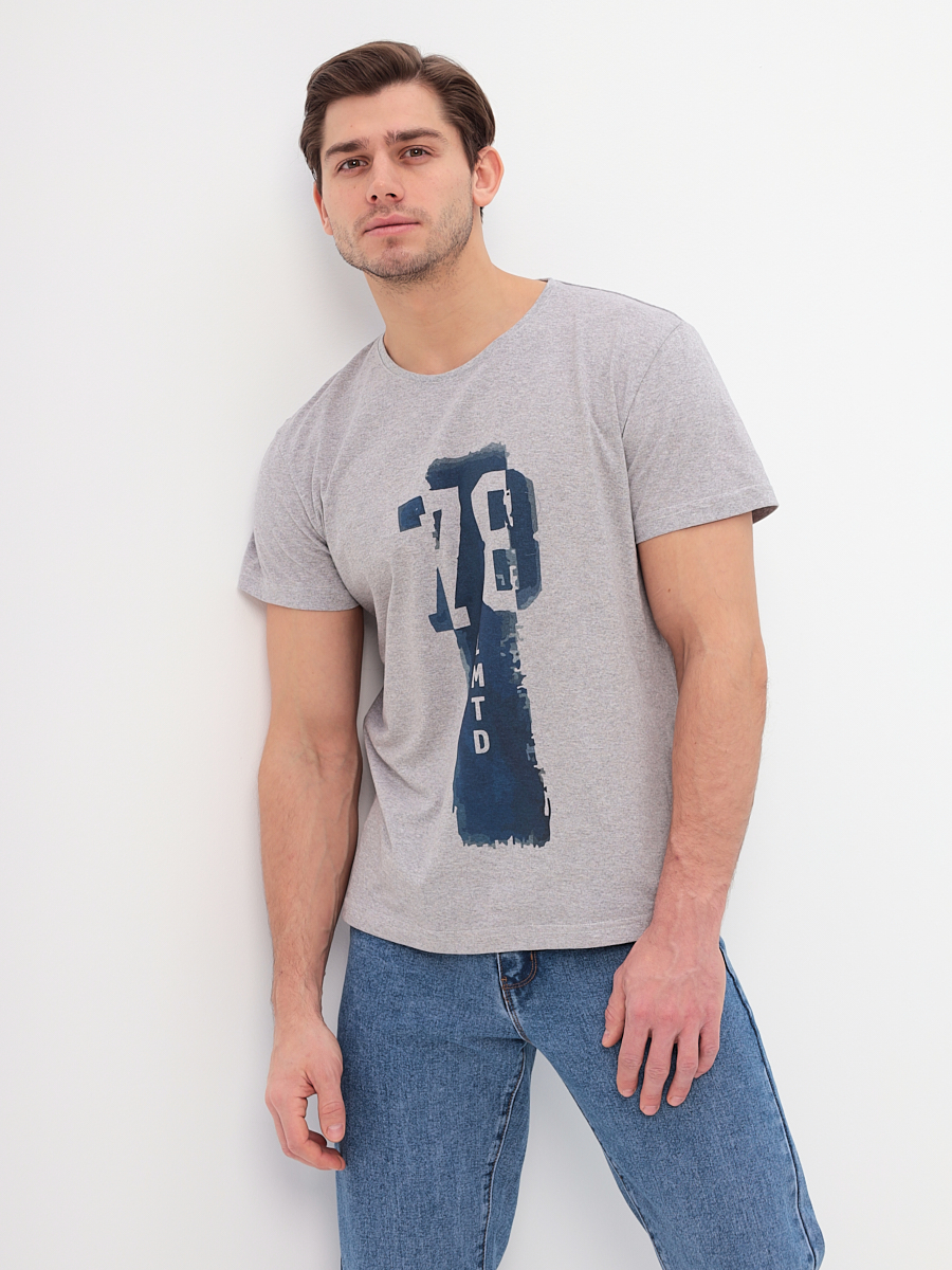 G145-78LMTD (св.серый м.) Футболка мужская короткий рукав