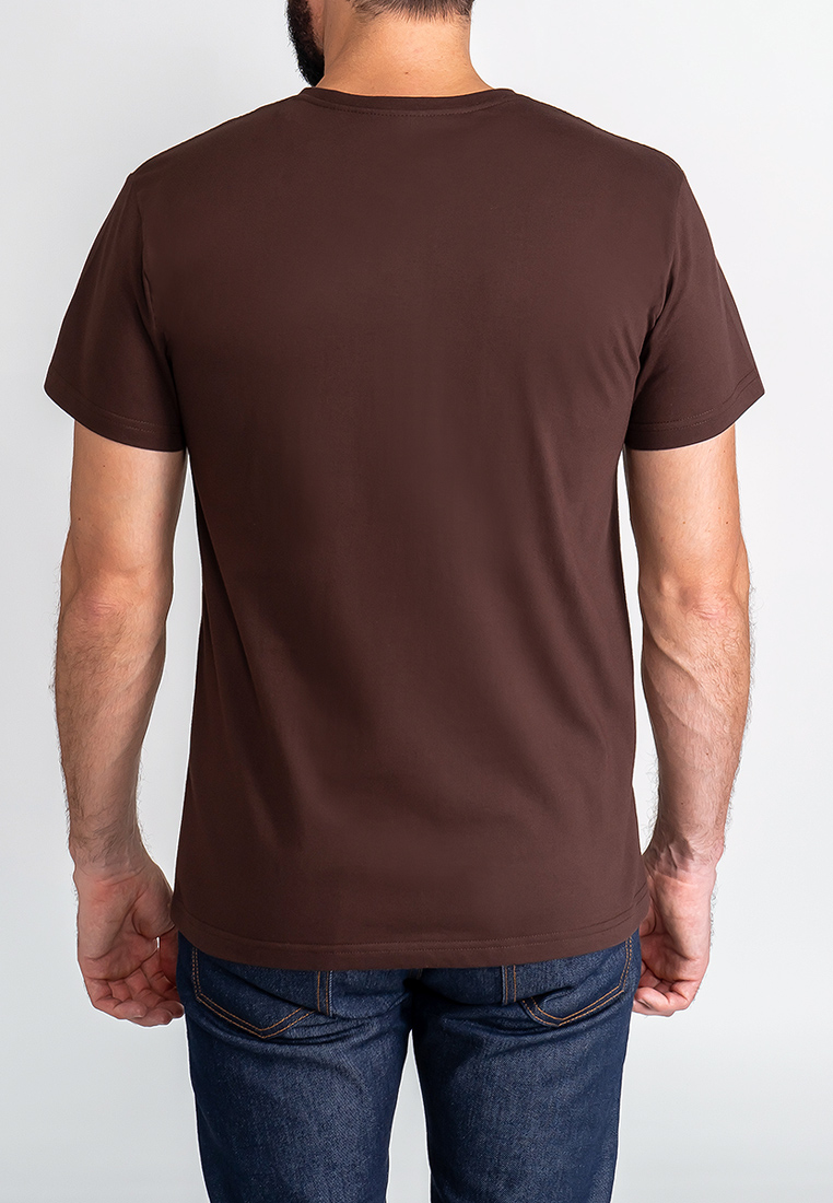 G146-RD-4005 (шоколад) Футболка мужская короткий рукав