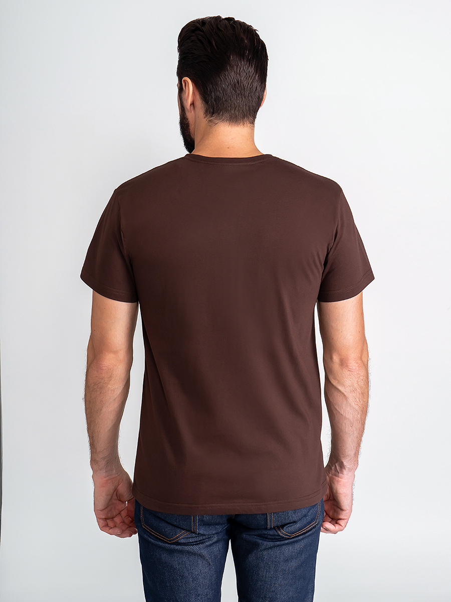 G146-RD-4005 (шоколад) Футболка мужская короткий рукав