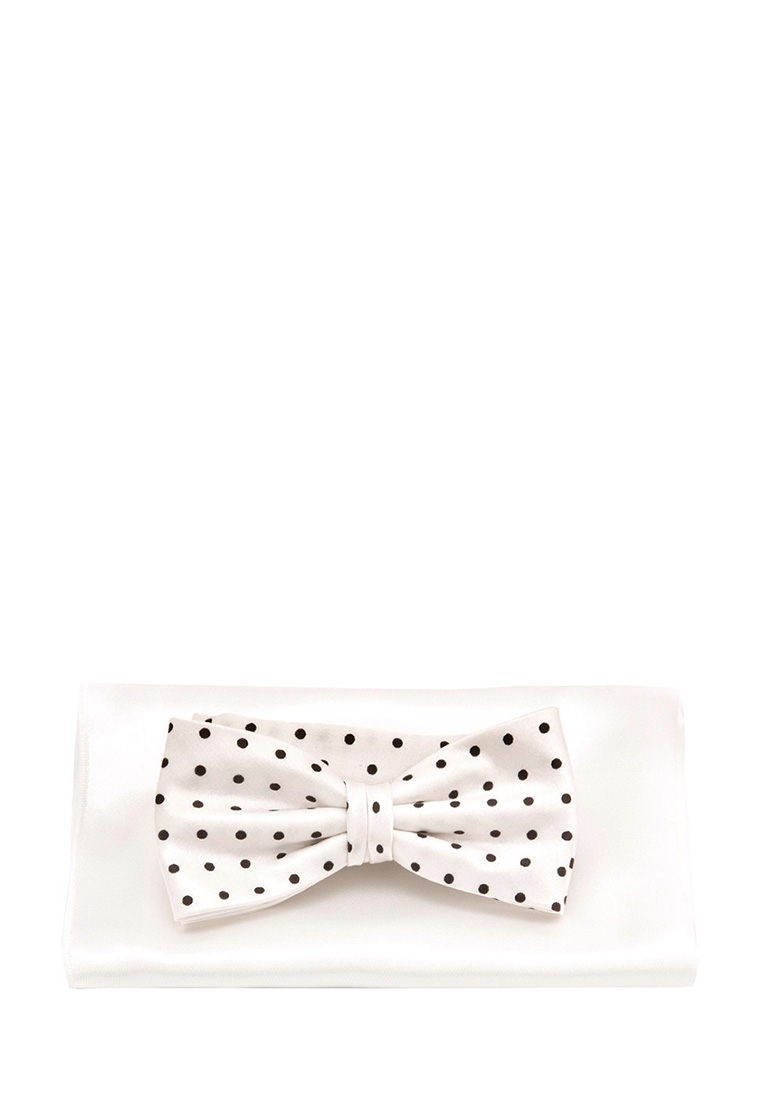 Greg-poly 24-белый 307.1.65 Галстук-бабочка мужской с платком