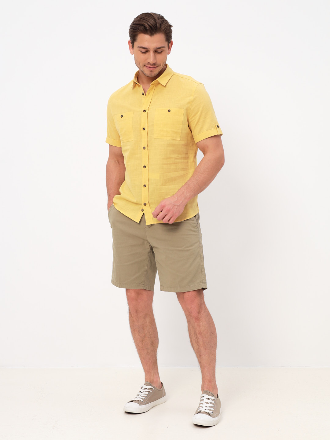 520/201/FLAM/ZS/KP Сорочка мужская короткий рукав