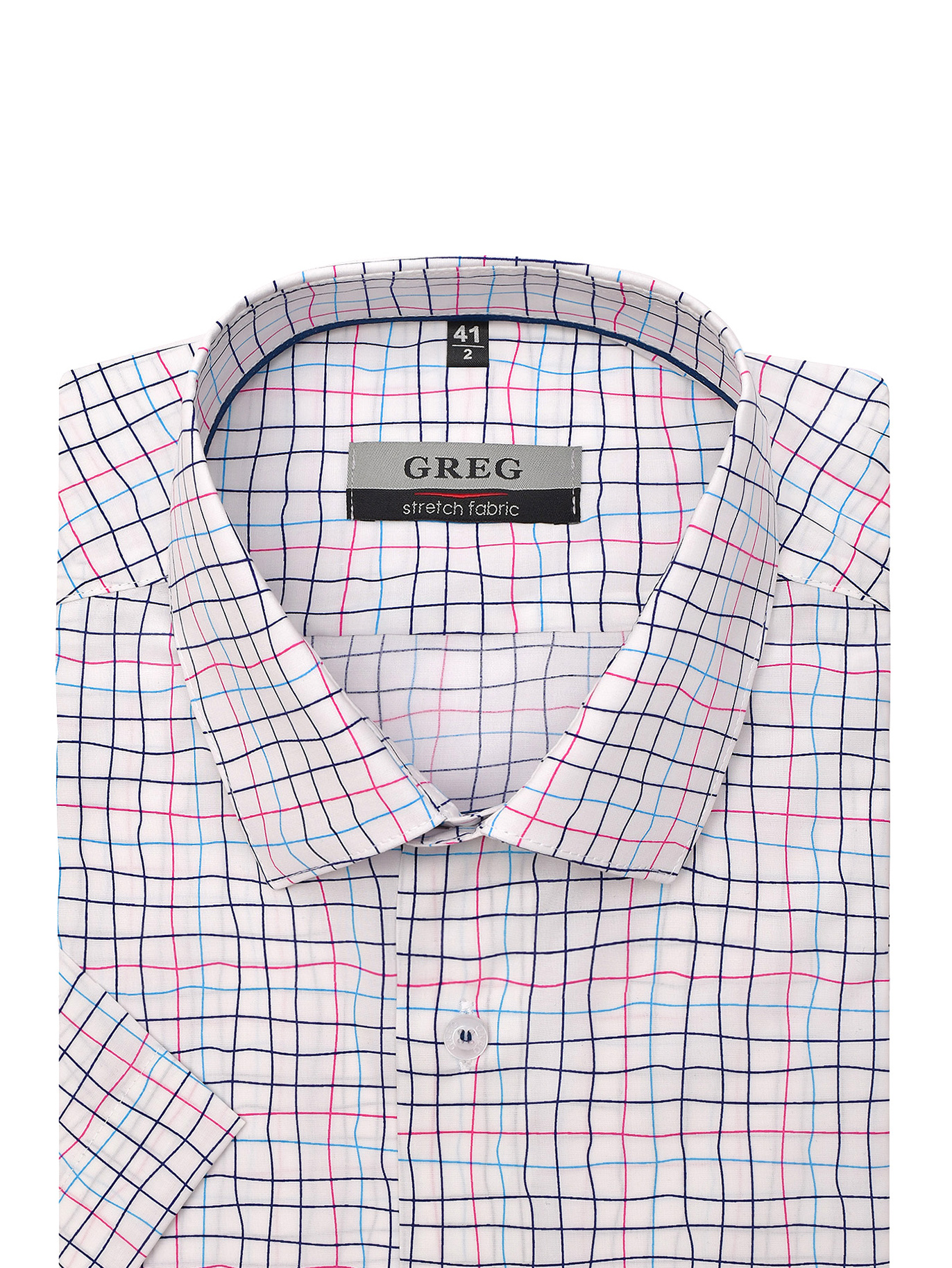 125/207/2647/1p STRETCH Сорочка мужская короткий рукав