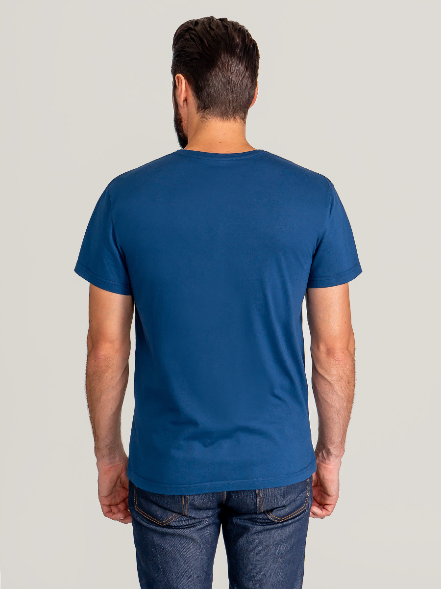 G146-RD-3032 (синий морской) Футболка мужская короткий рукав