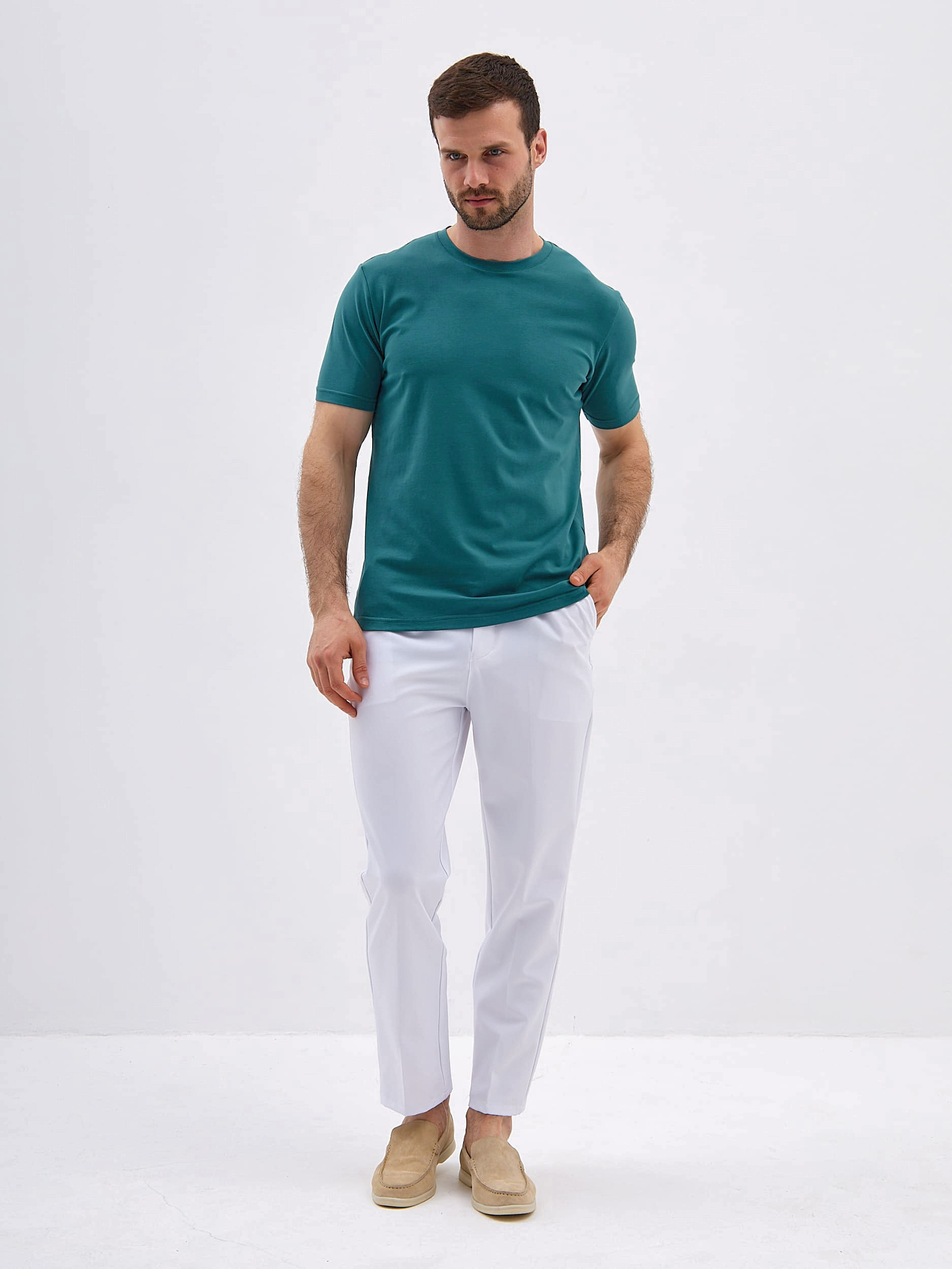 G145-KO-SA-S5124-N (т.ментол) Футболка мужская короткий рукав