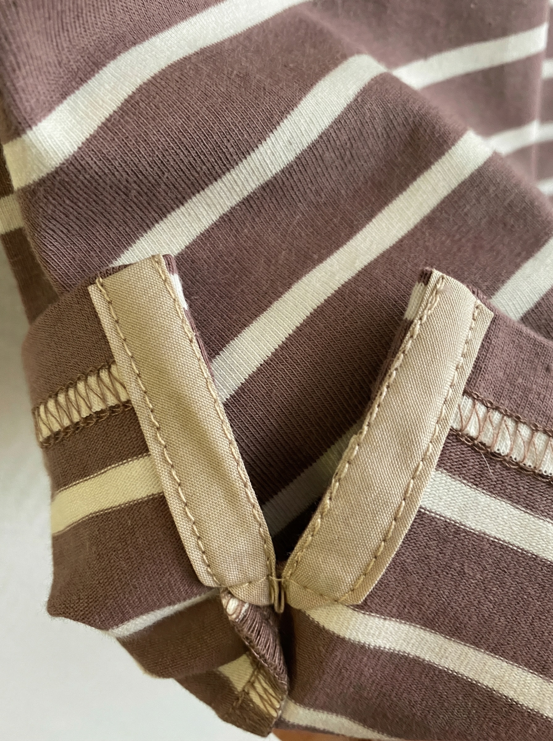 G145-KD-HJ-02-4T (экрю полоска) Футболка мужская короткий рукав