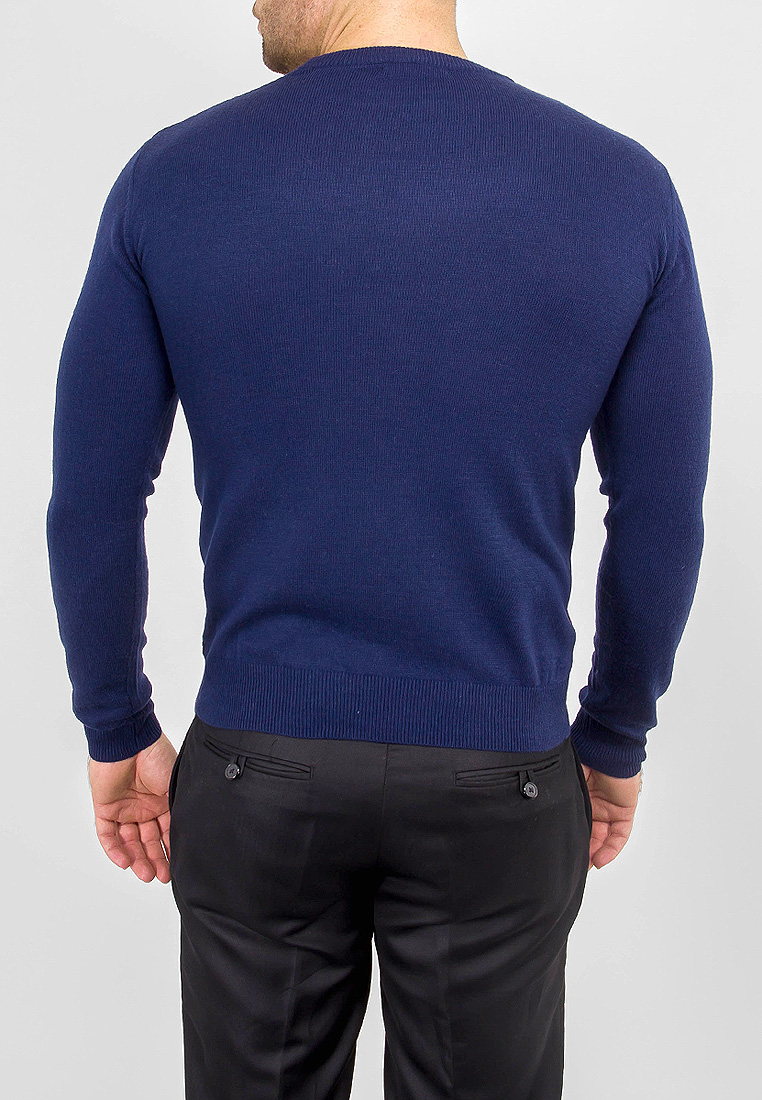 G124-12-клетка (синий/красный) Джемпер мужской