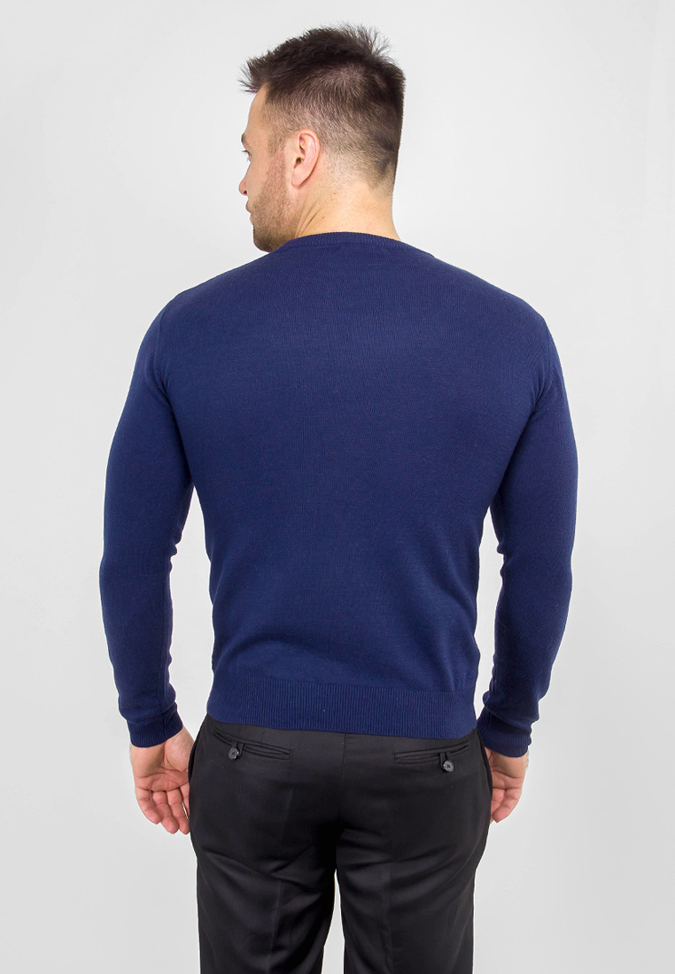 G124-12-клетка (синий/красный) Джемпер мужской