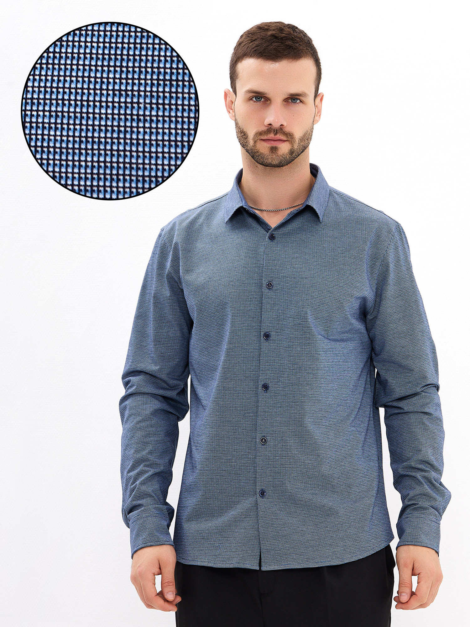 SK233/131/6952/ZN/1 Рубашка трикотажная мужская