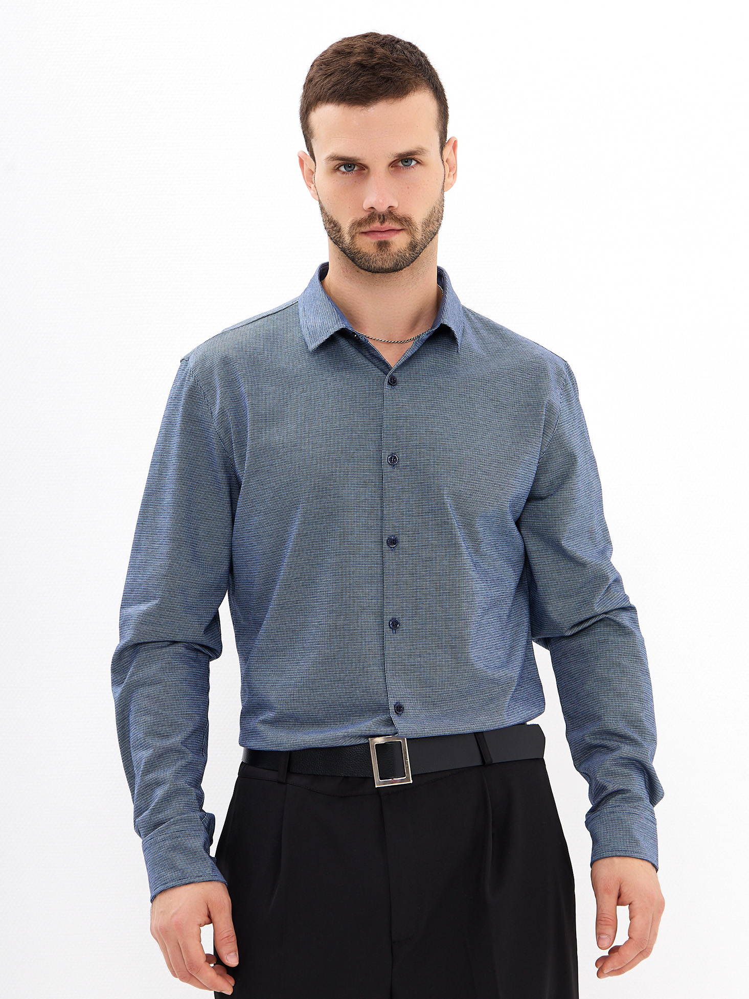 SK233/131/6952/ZN/1 Рубашка трикотажная мужская