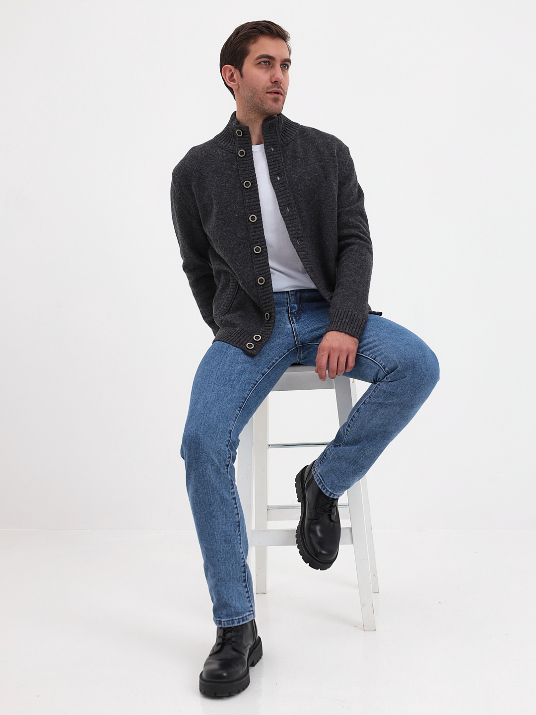 G137-кэжуал D1 (серый) Жакет мужской