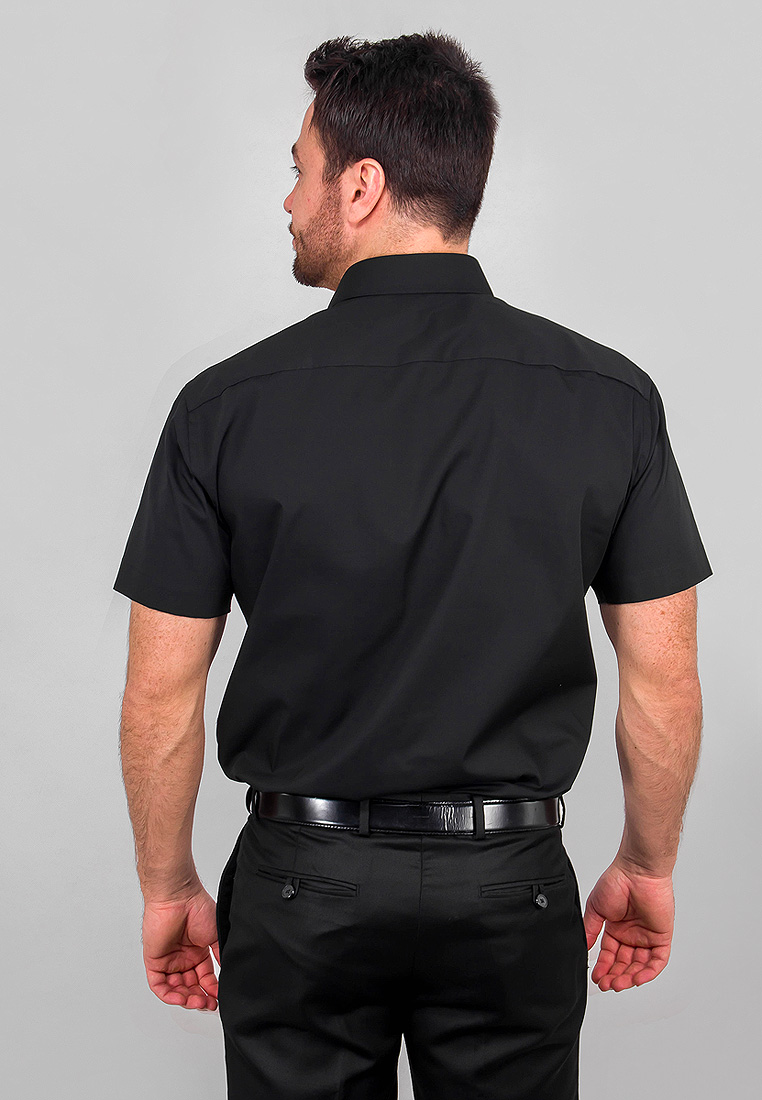 340/109/BLK/Z Сорочка мужская короткий рукав