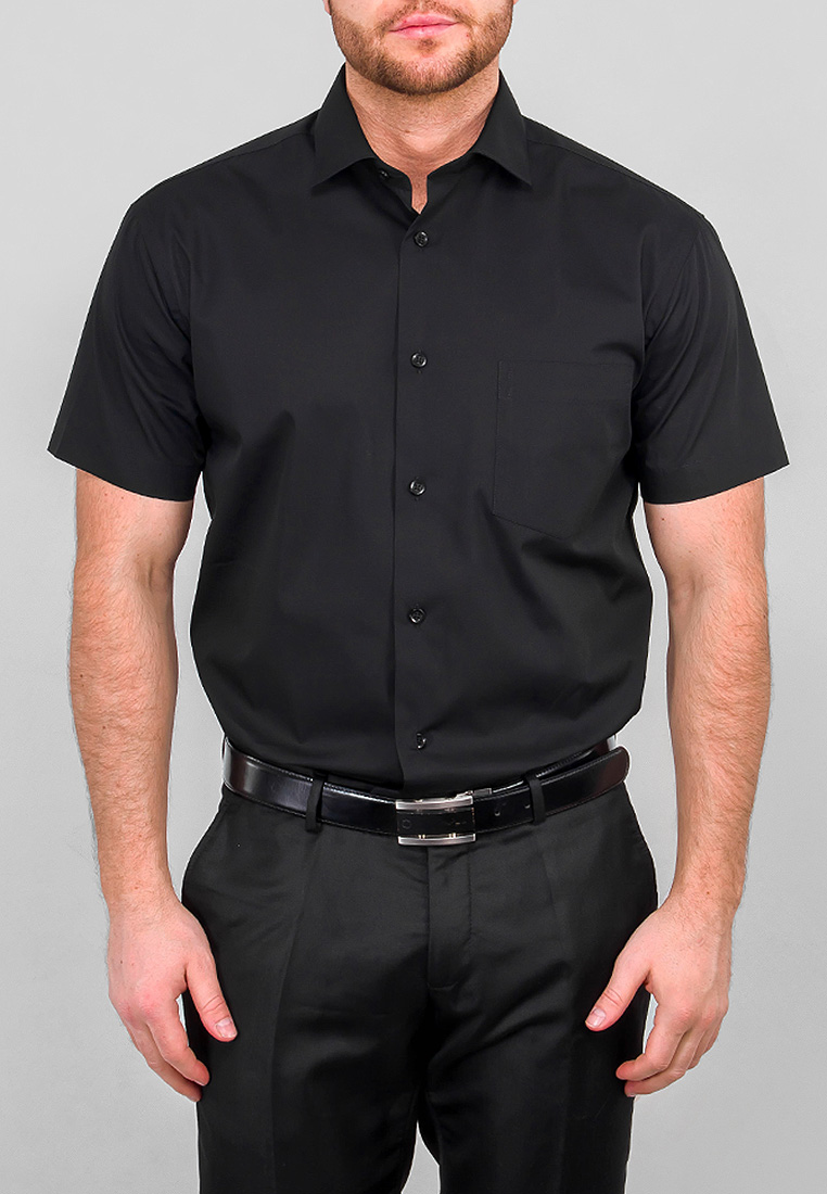 340/109/BLK/Z Сорочка мужская короткий рукав