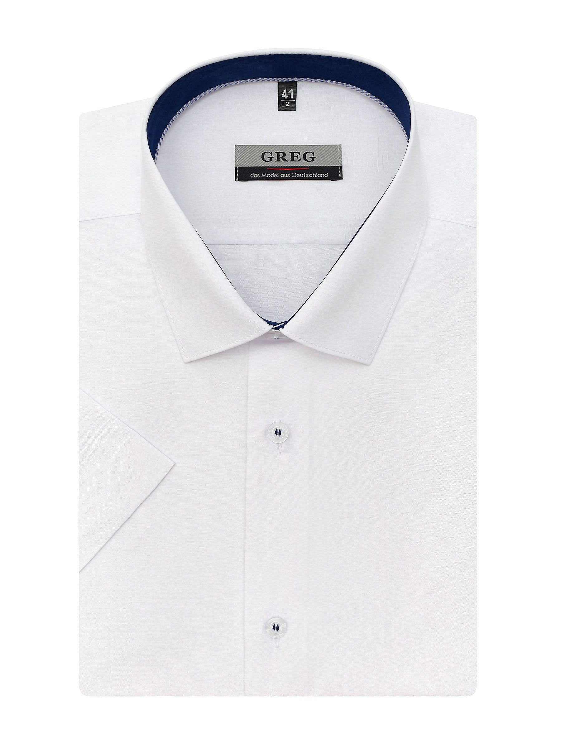 100/209/WH/13p Сорочка мужская короткий рукав