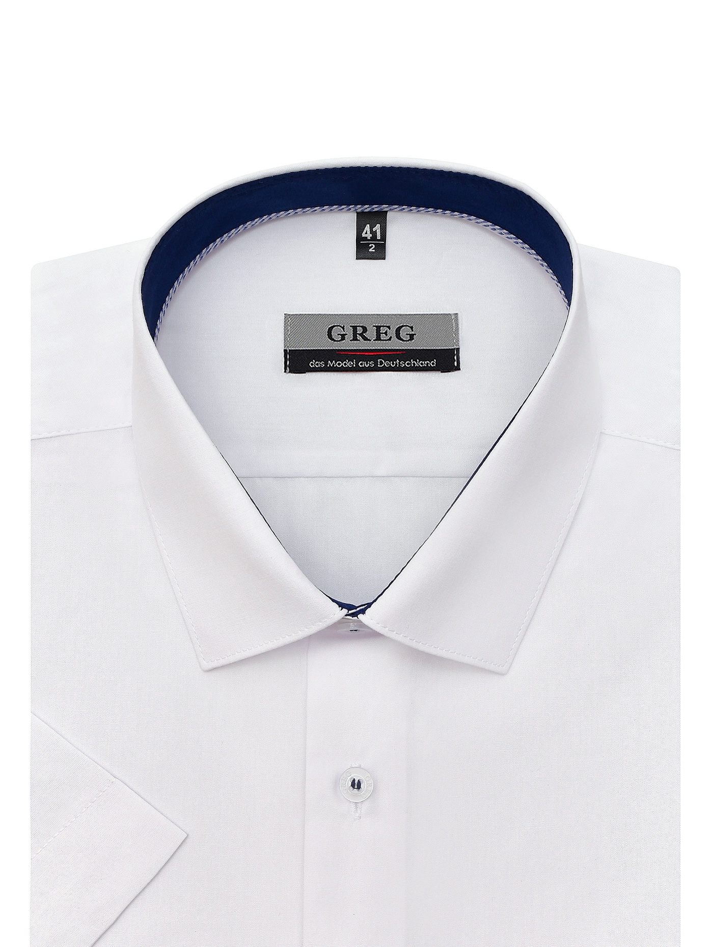 100/209/WH/13p Сорочка мужская короткий рукав