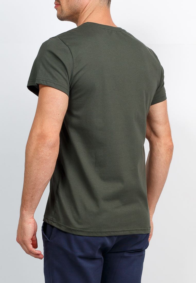 TS524V (хаки) Футболка мужская короткий рукав