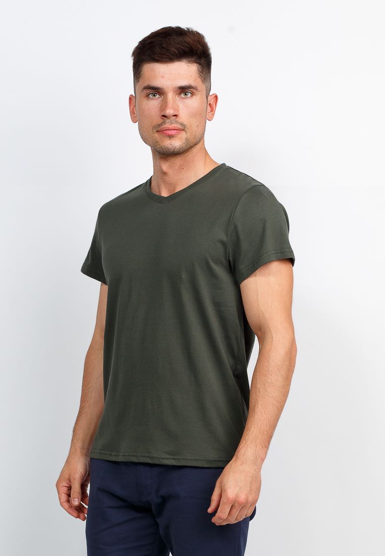 TS524V (хаки) Футболка мужская короткий рукав