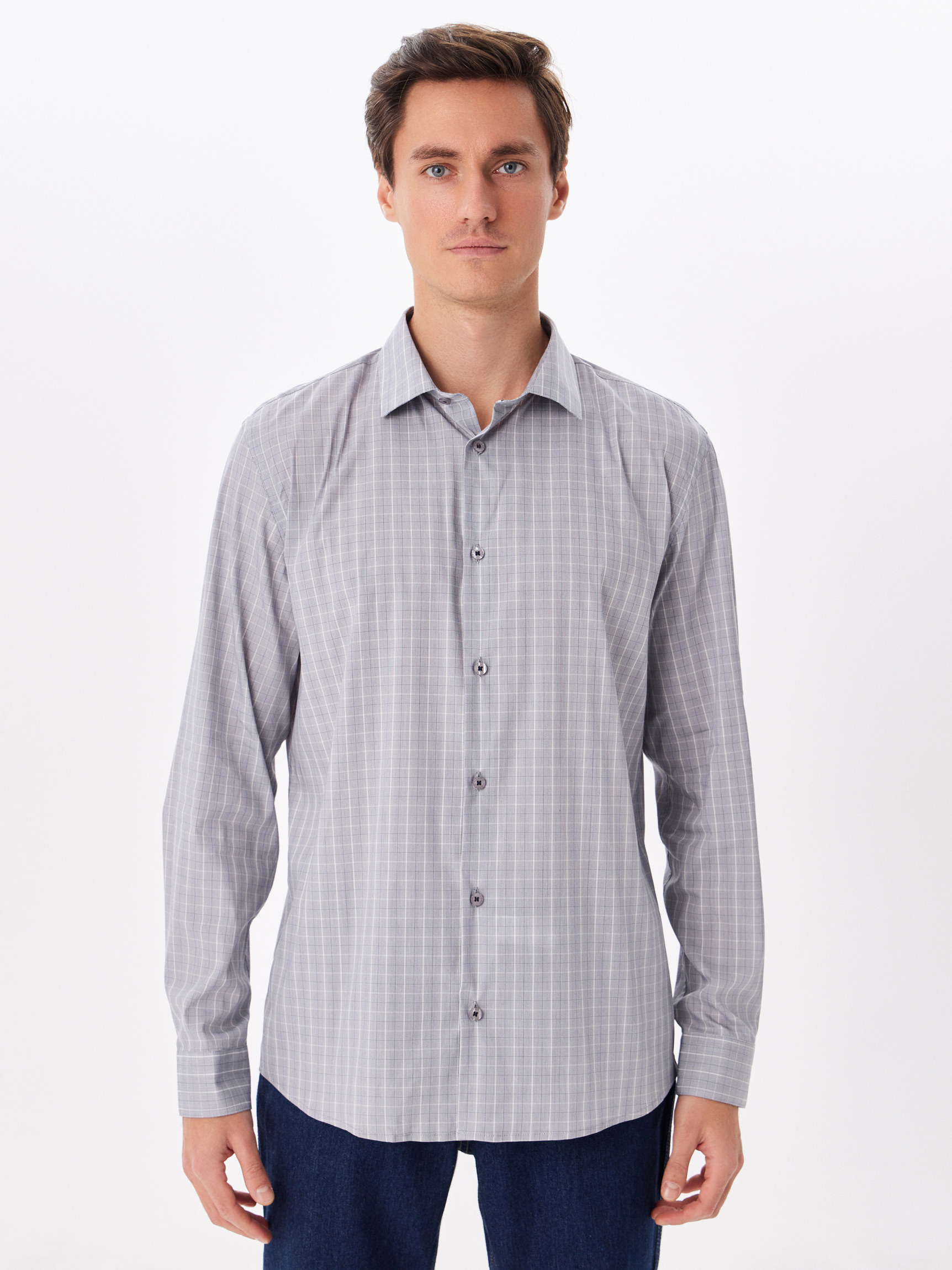 335/238/180/ZN/1p STRETCH Сорочка мужская длинный рукав