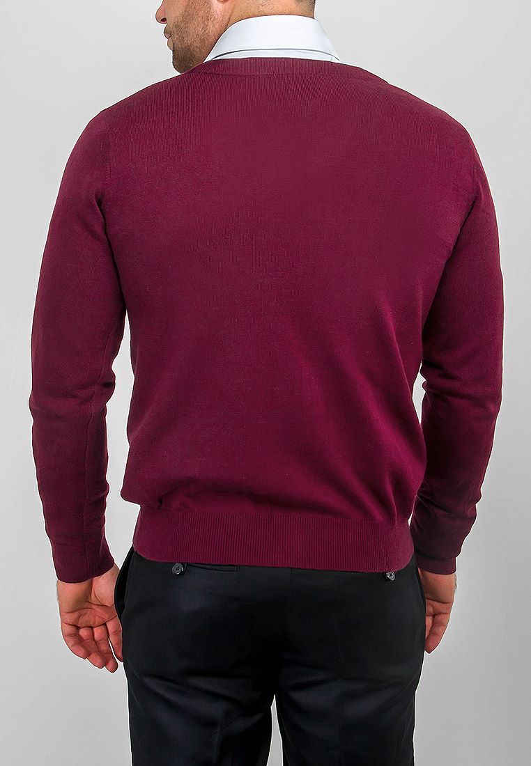 G135-12-цв.планка D2 (бордо) Кардиган мужской