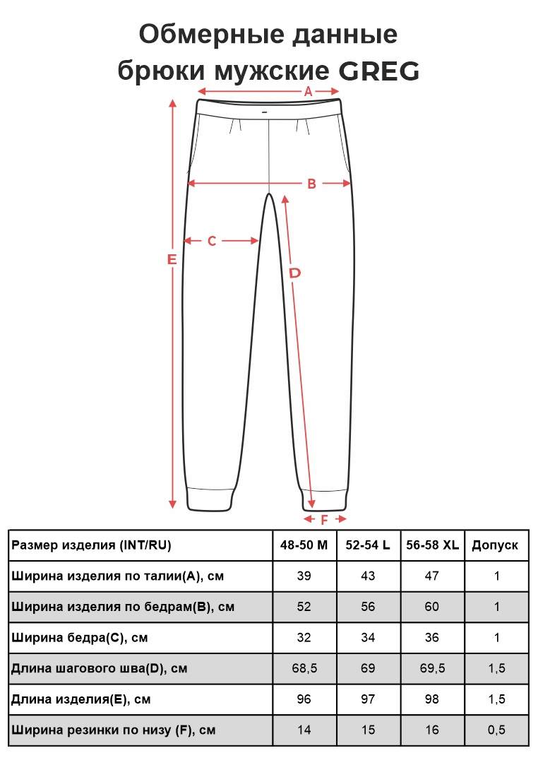 G-TRK-001K-св.-серый.м Брюки мужские трикотажные