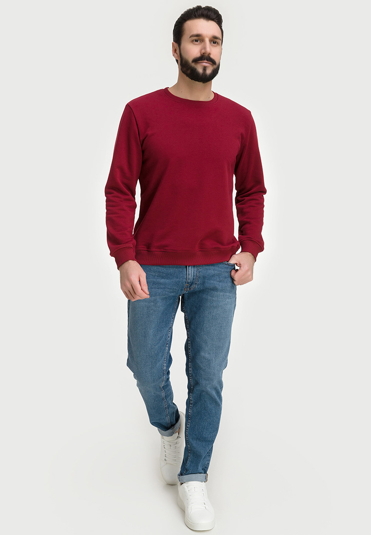 G121-OZ03-45_R (бордо) Свитшот мужской