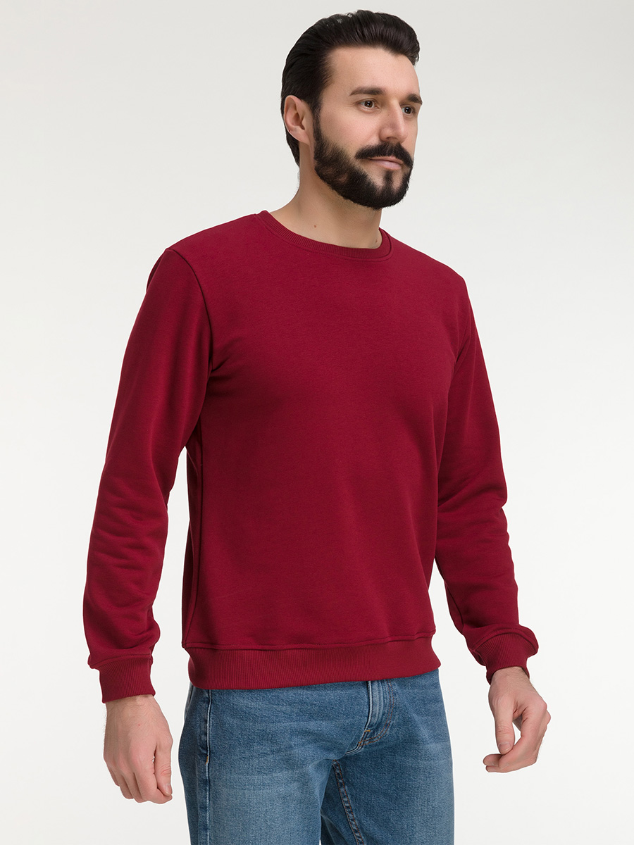 G121-OZ03-45_R (бордо) Свитшот мужской