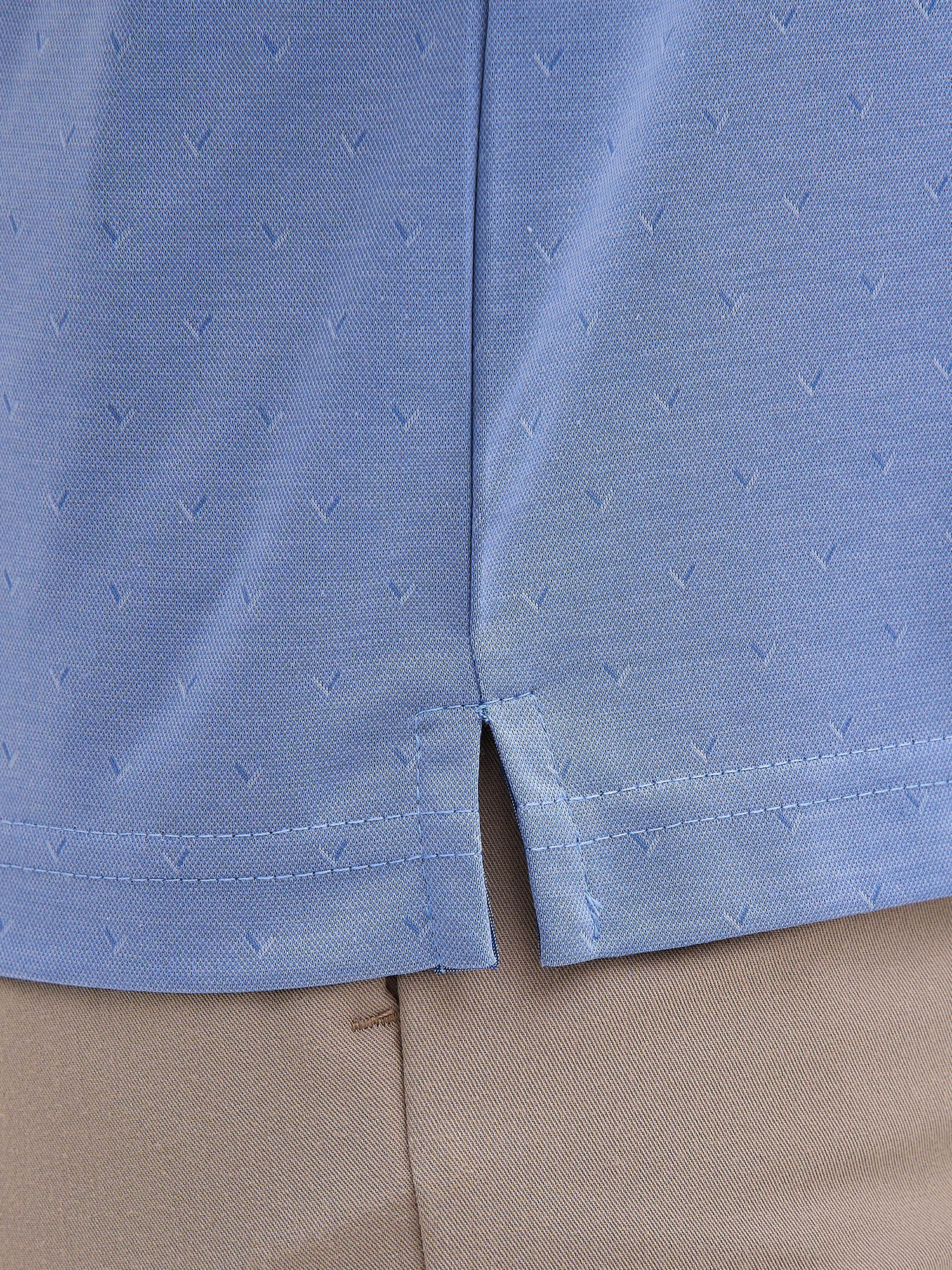 G144-PD-LT1322 (голубой) Джемпер мужской с воротником поло короткий рукав