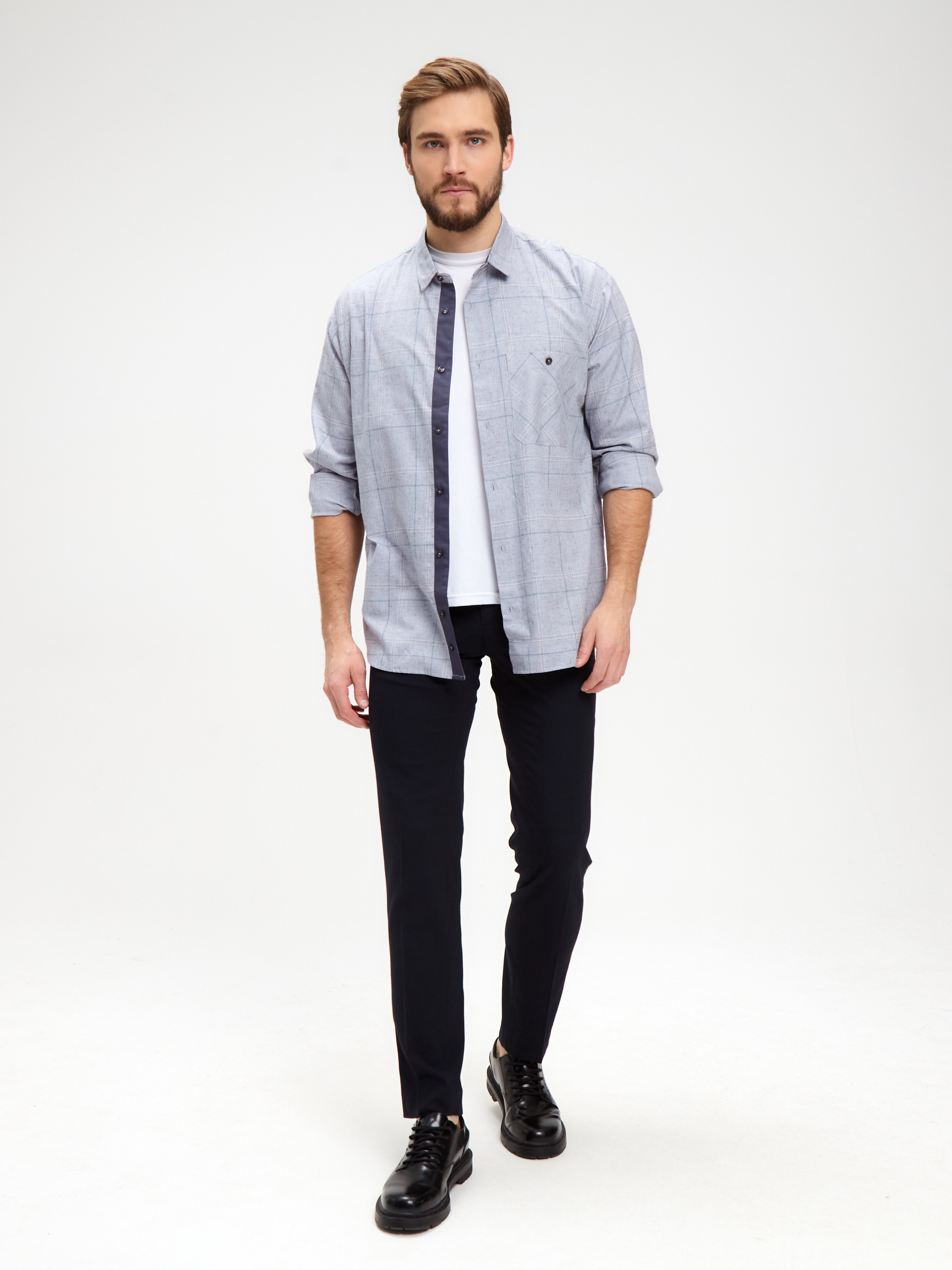 S345/111/4601/P/1 Сорочка мужская длинный рукав