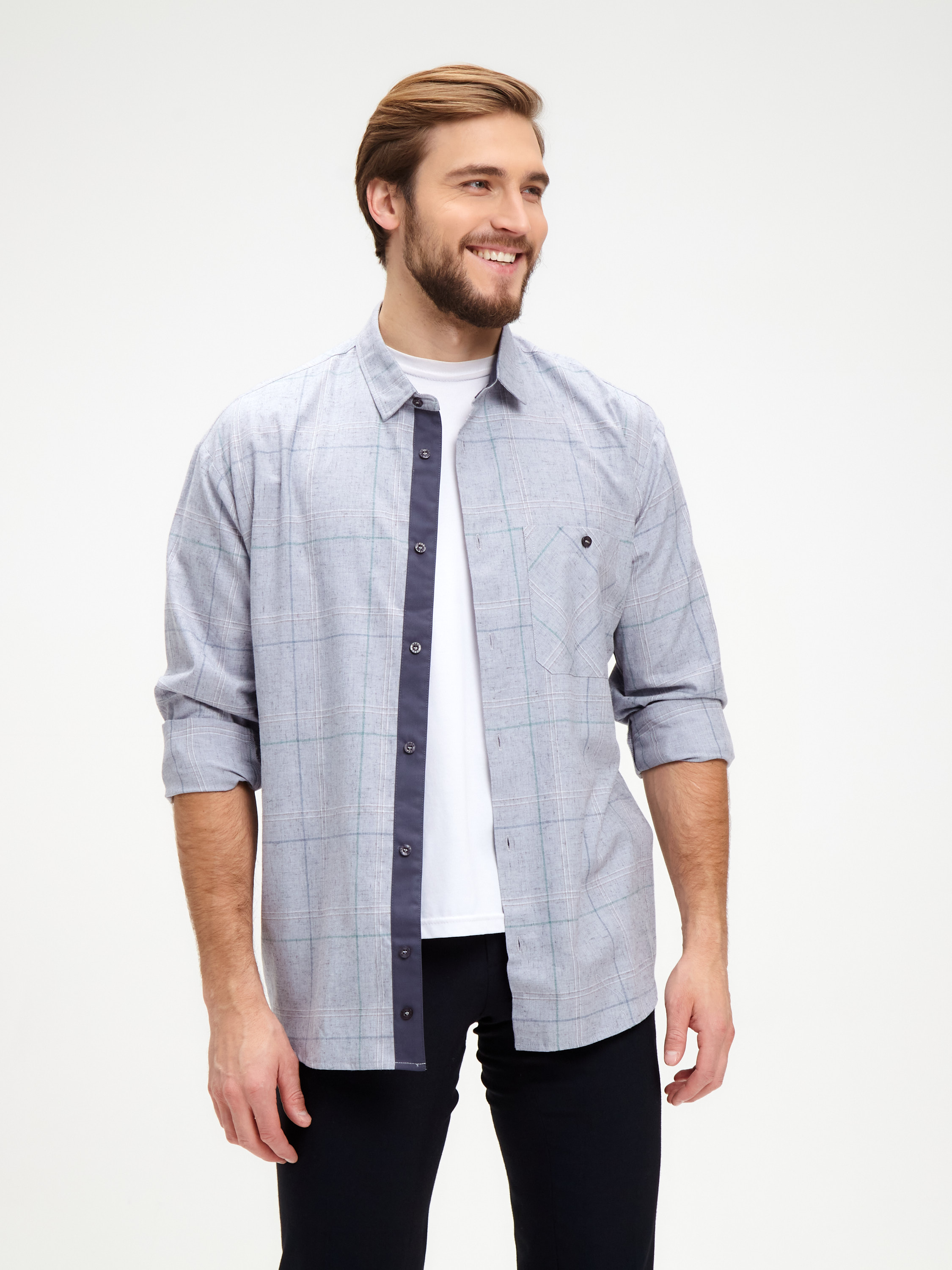 S345/111/4601/P/1 Сорочка мужская длинный рукав