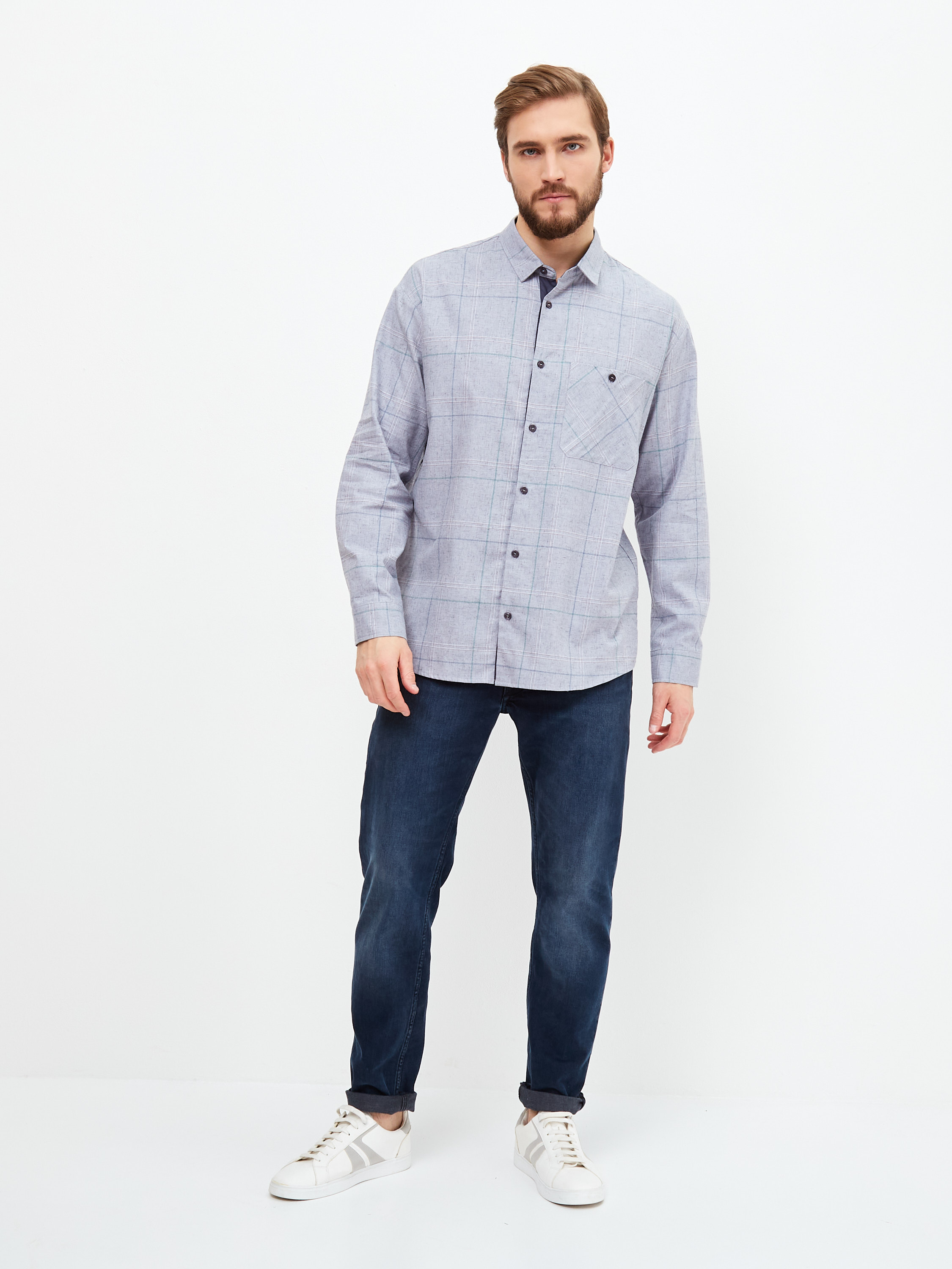 S345/111/4601/P/1 Сорочка мужская длинный рукав