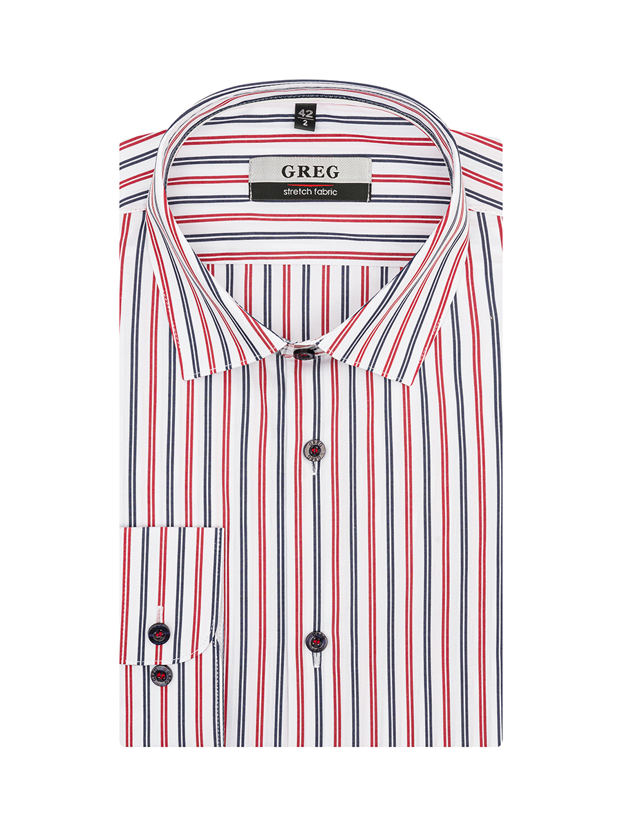 161/237/0377/ZN/1p STRETCH Сорочка мужская длинный рукав