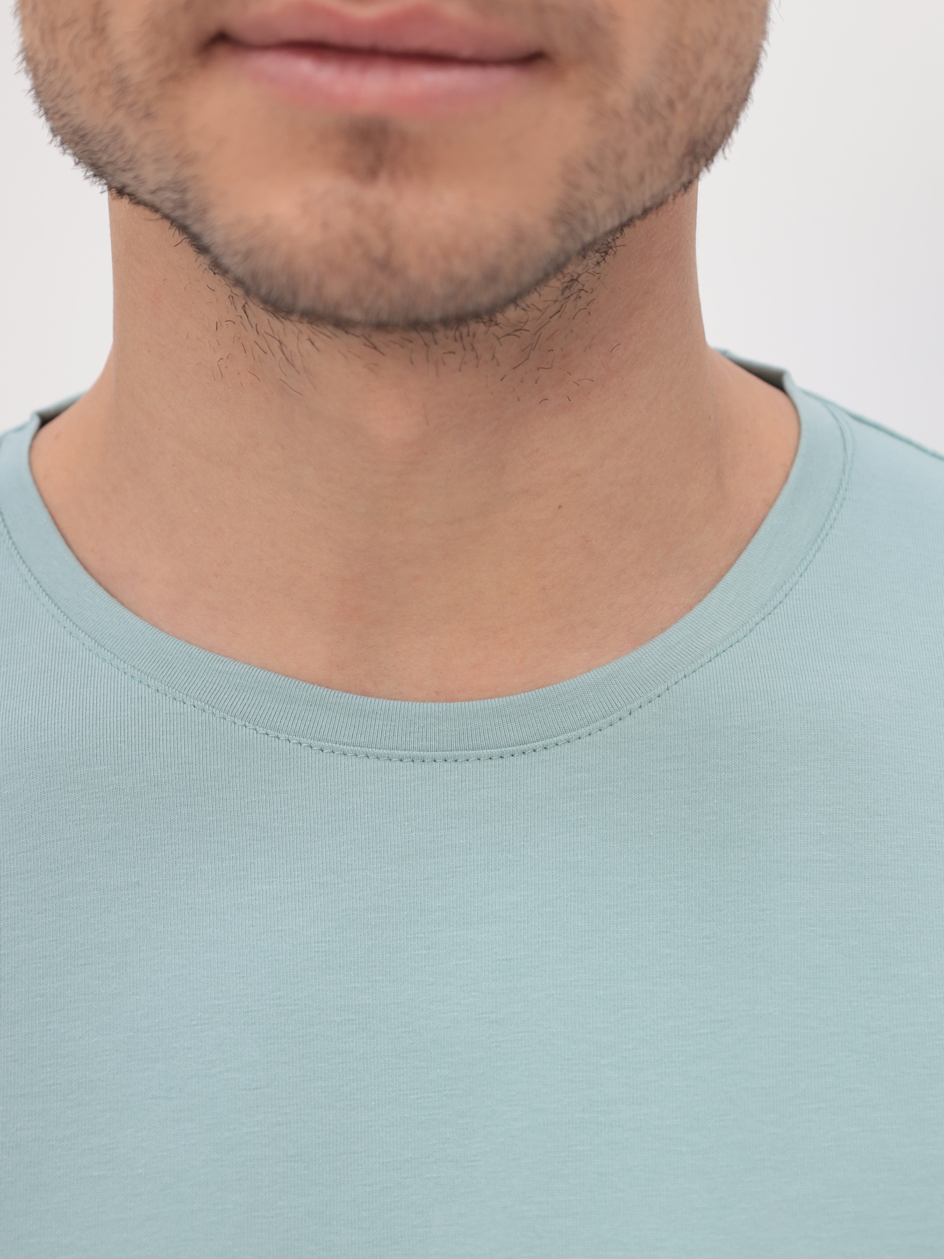 G145-KO-SA-S5123 (ментол) Футболка мужская короткий рукав