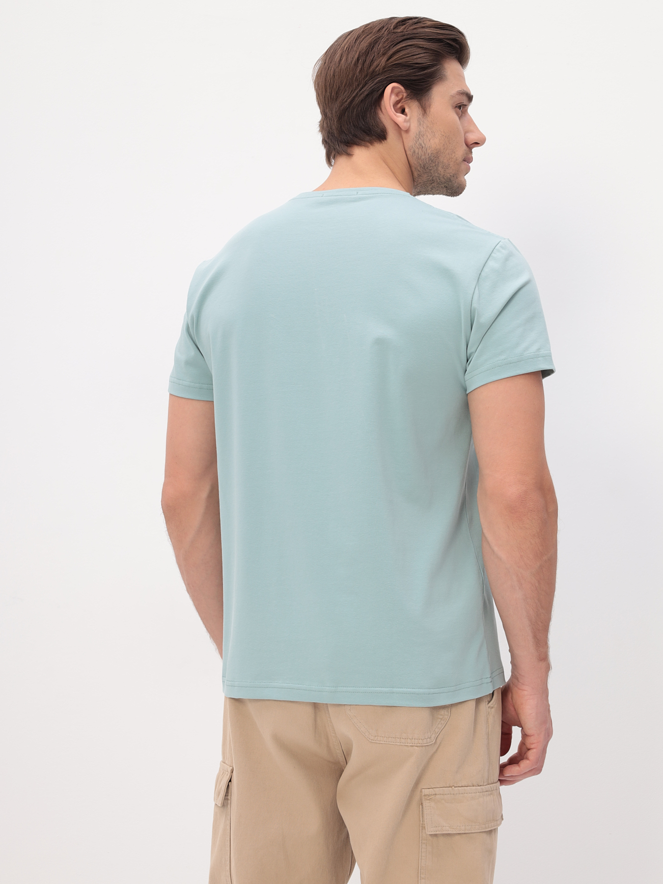 G145-KO-SA-S5123 (ментол) Футболка мужская короткий рукав