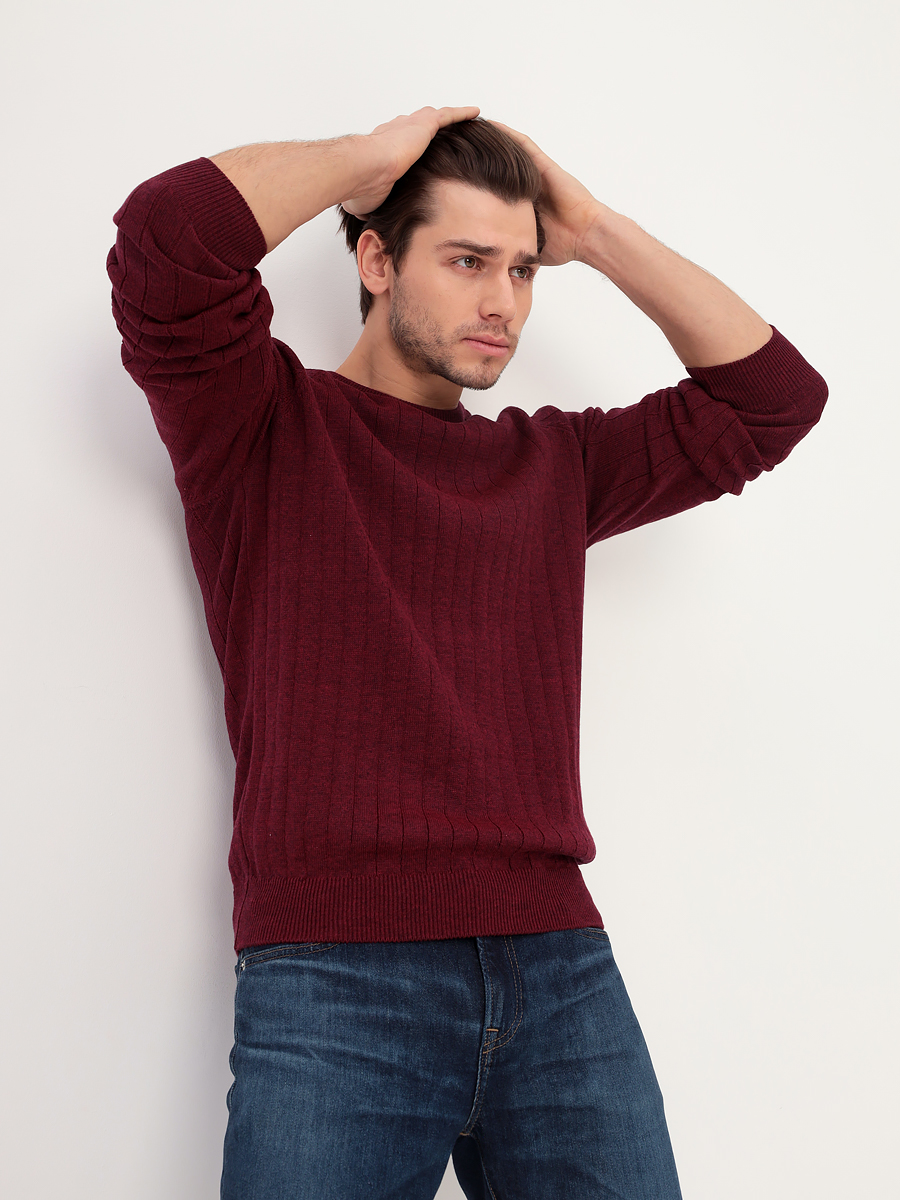 G121-35237-лапша (бордо м.) Джемпер мужской