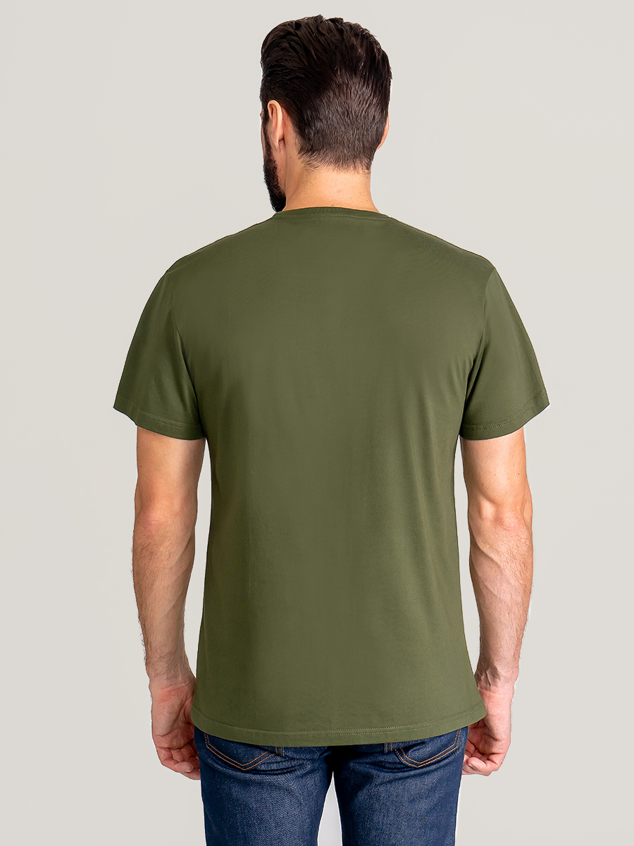 G145-RD-8004 (хакки) Футболка мужская короткий рукав