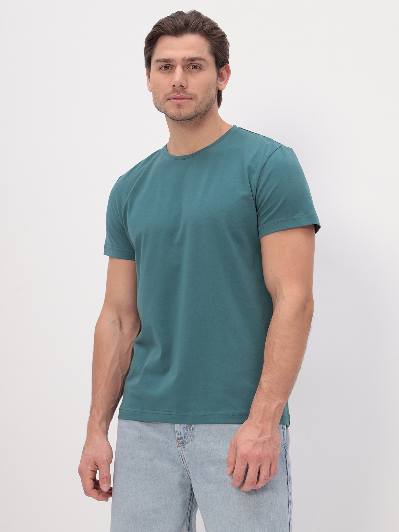 G145-KO-SA-S5124 (т.ментол) Футболка мужская короткий рукав