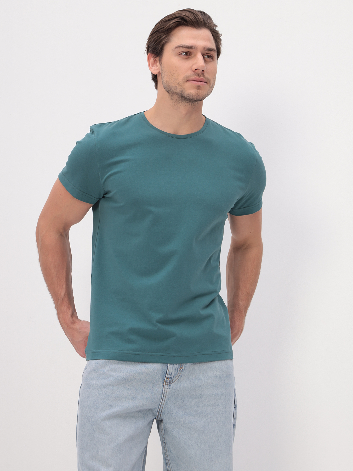 G145-KO-SA-S5124 (т.ментол) Футболка мужская короткий рукав