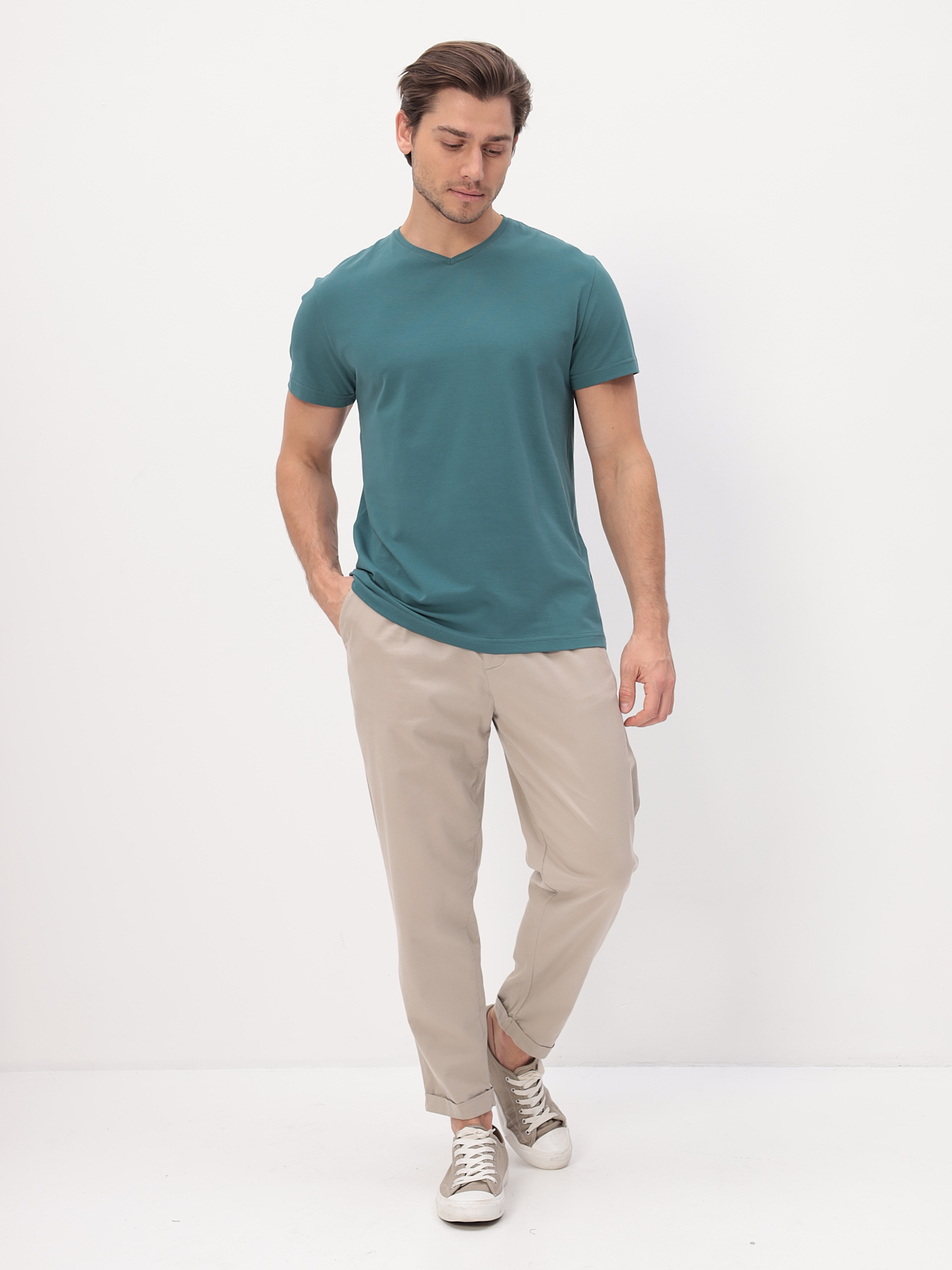 G146-KO-SA-S5124 (т.ментол) Футболка мужская короткий рукав