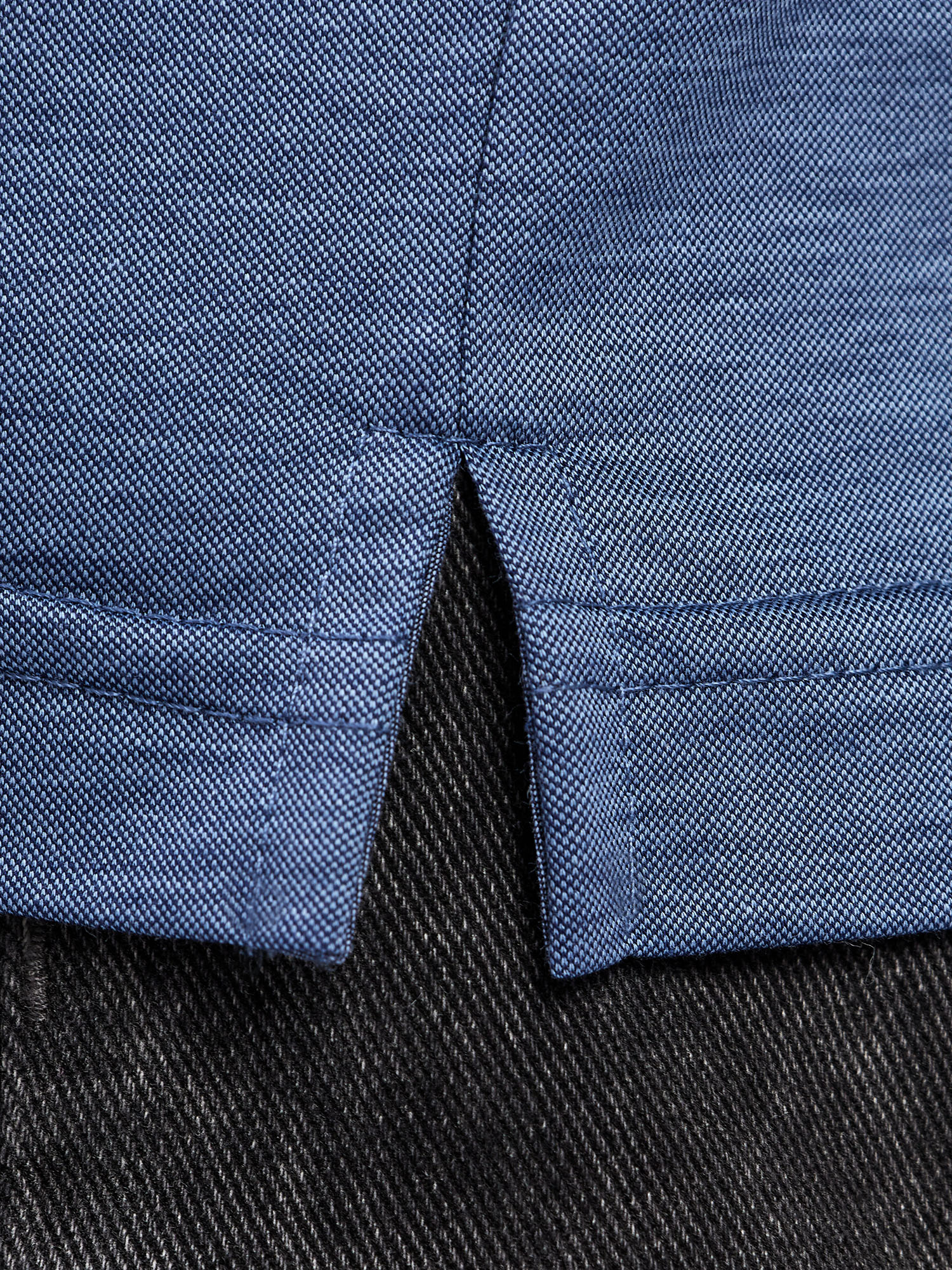 G155-PM4-LT1638 (синий) Джемпер мужской с воротником поло