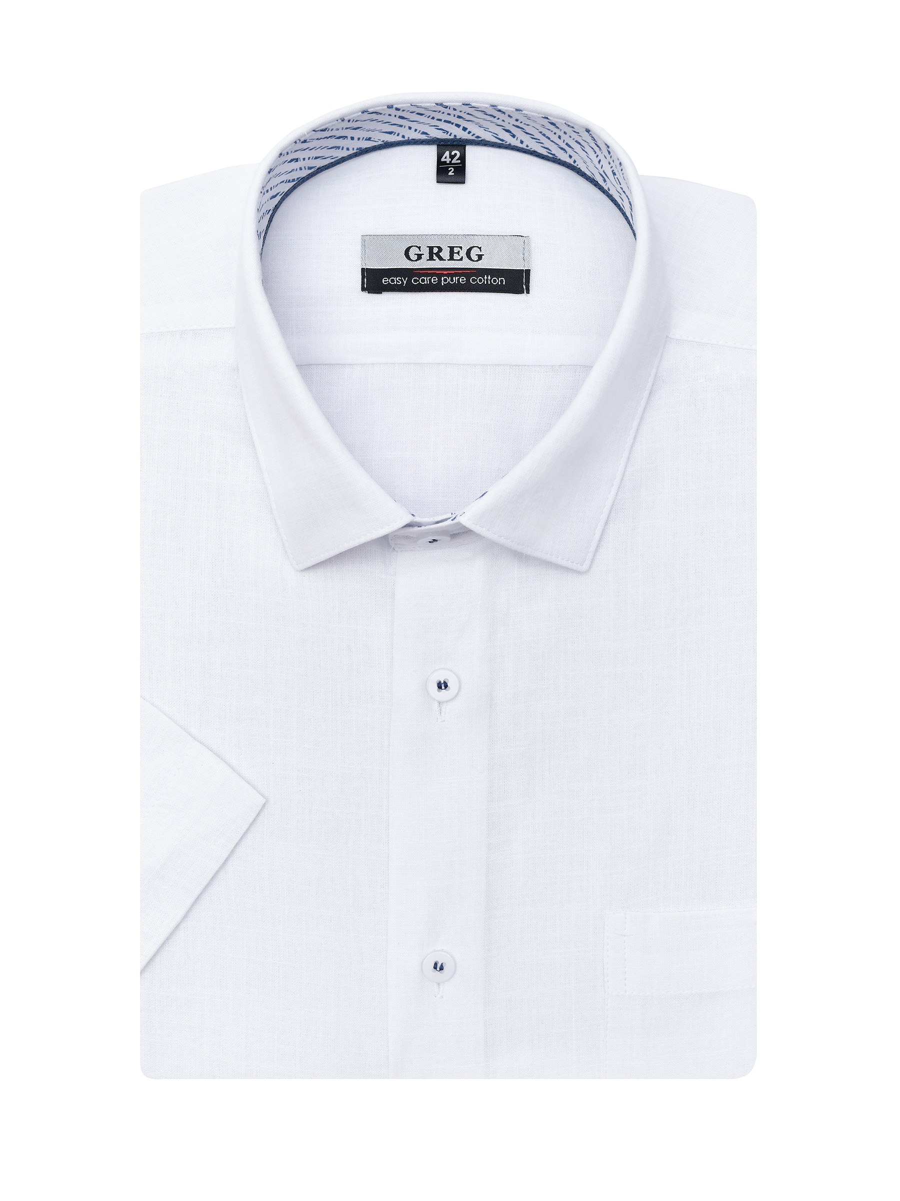 100/201/FLAM/C/3p Сорочка мужская короткий рукав