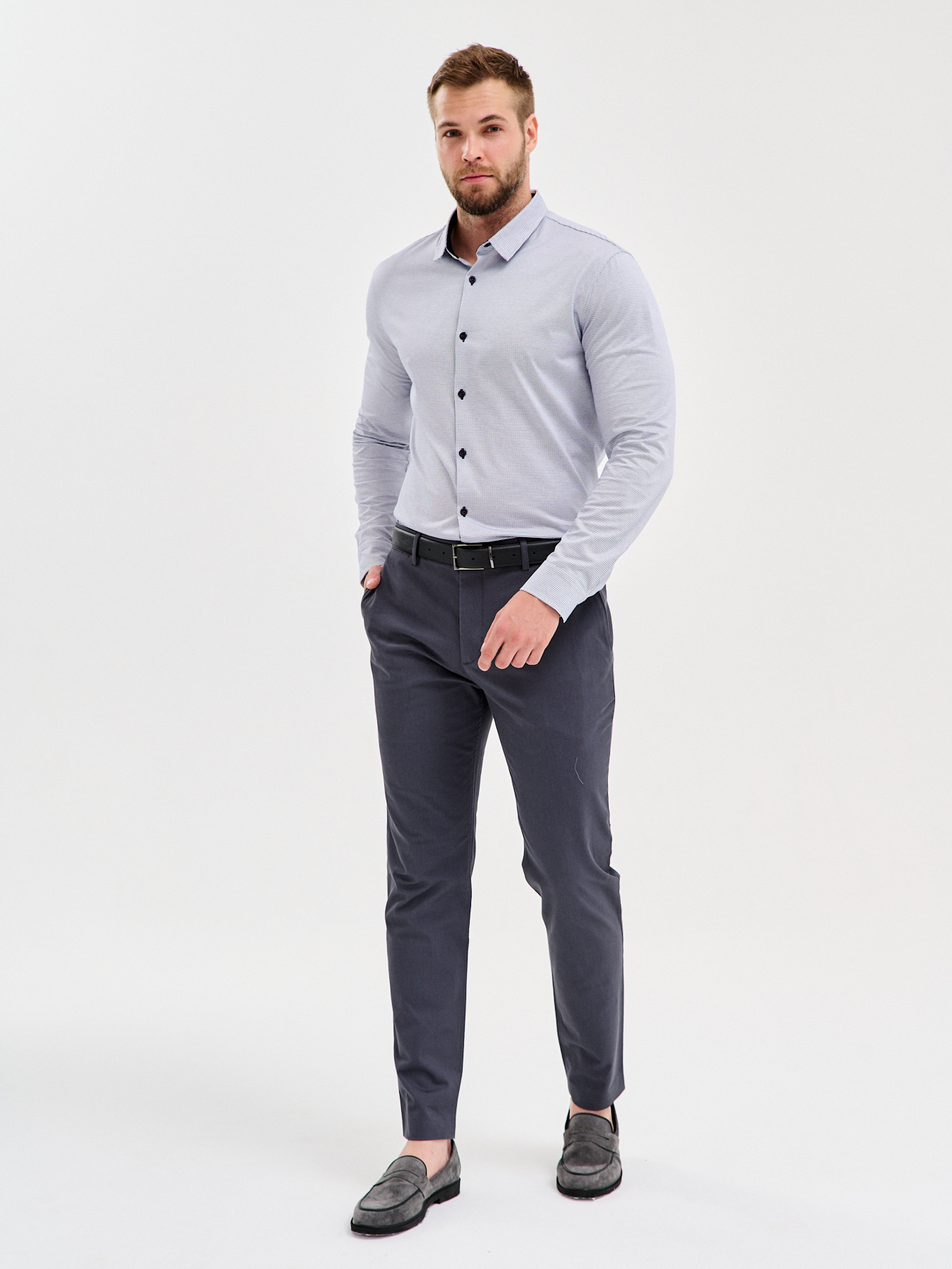 SK123/131/0403/ZN/1 Сорочка мужская длинный рукав