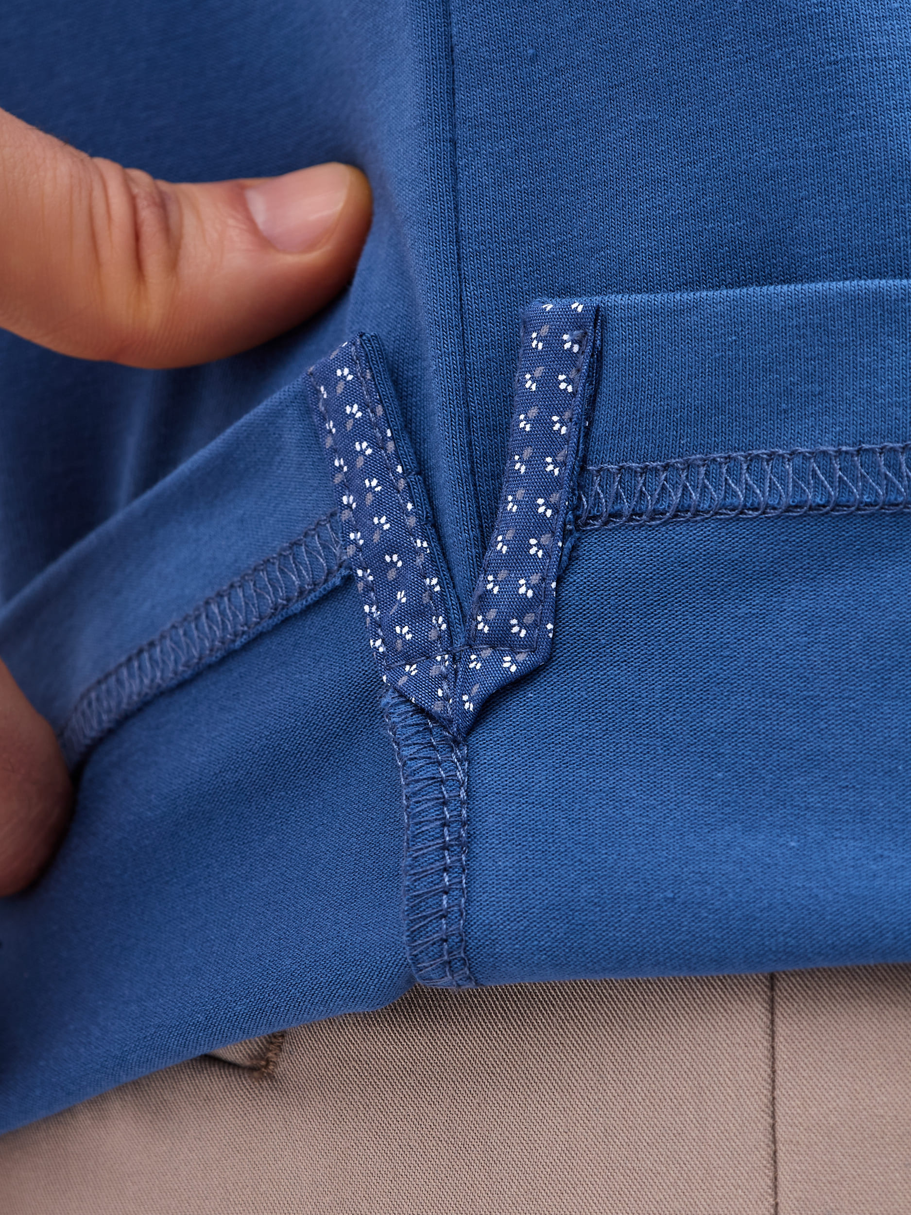 G144-KO1246T-SAS5121 (т.джинс) Джемпер мужской с воротником поло короткий рукав