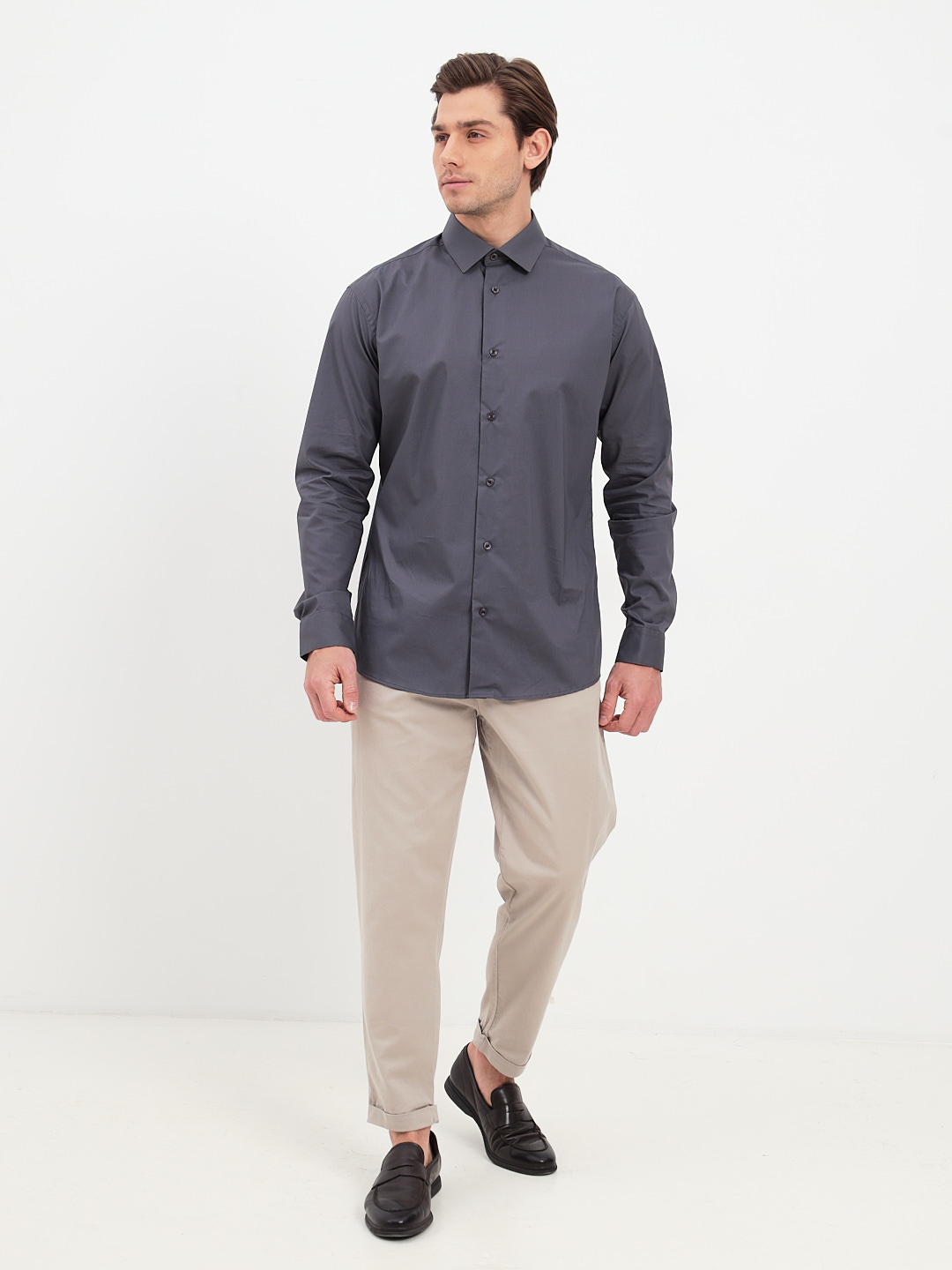 330/237/0873/Z/1p STRETCH Сорочка мужская длинный рукав