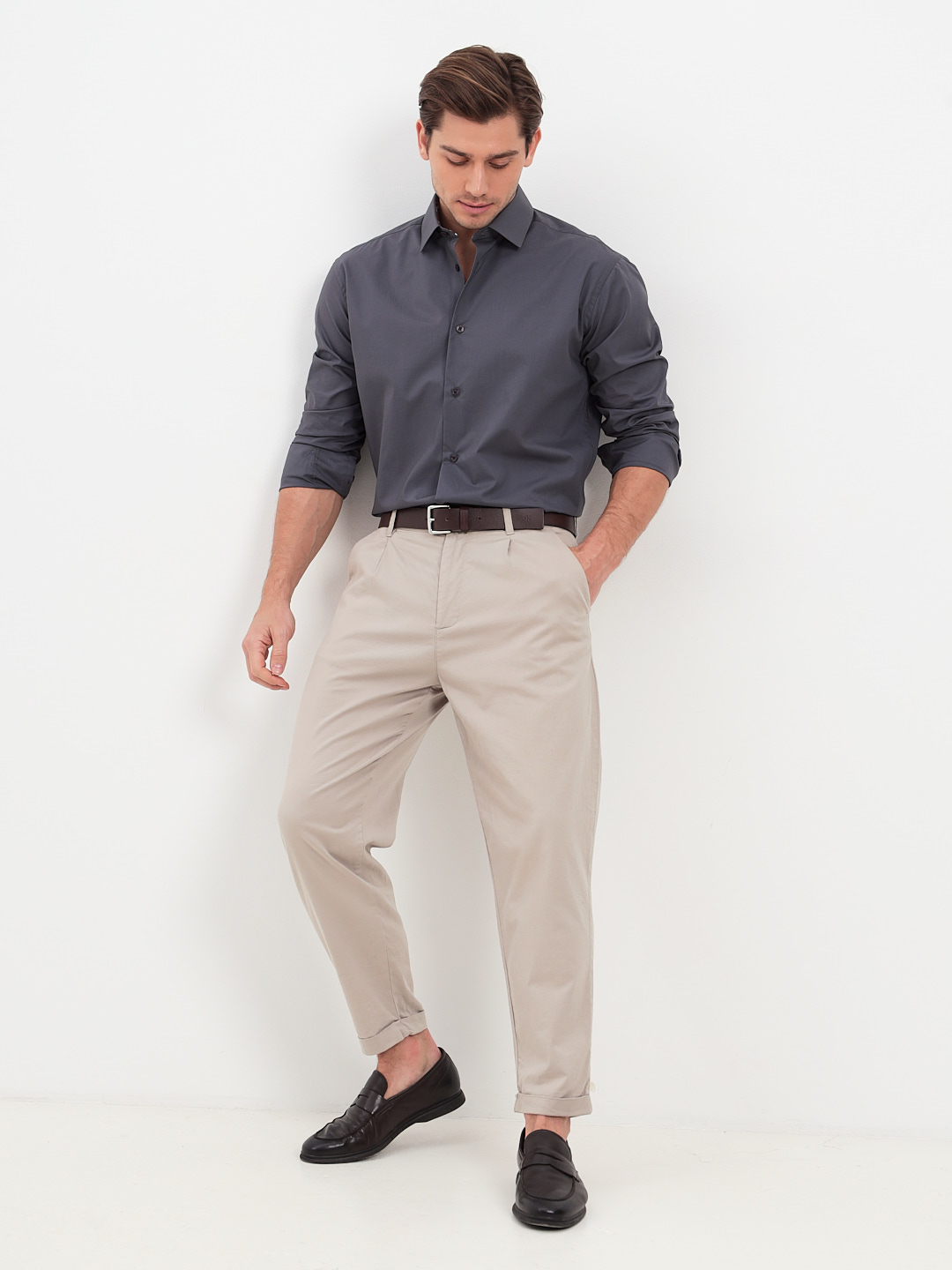 330/237/0873/Z/1p STRETCH Сорочка мужская длинный рукав