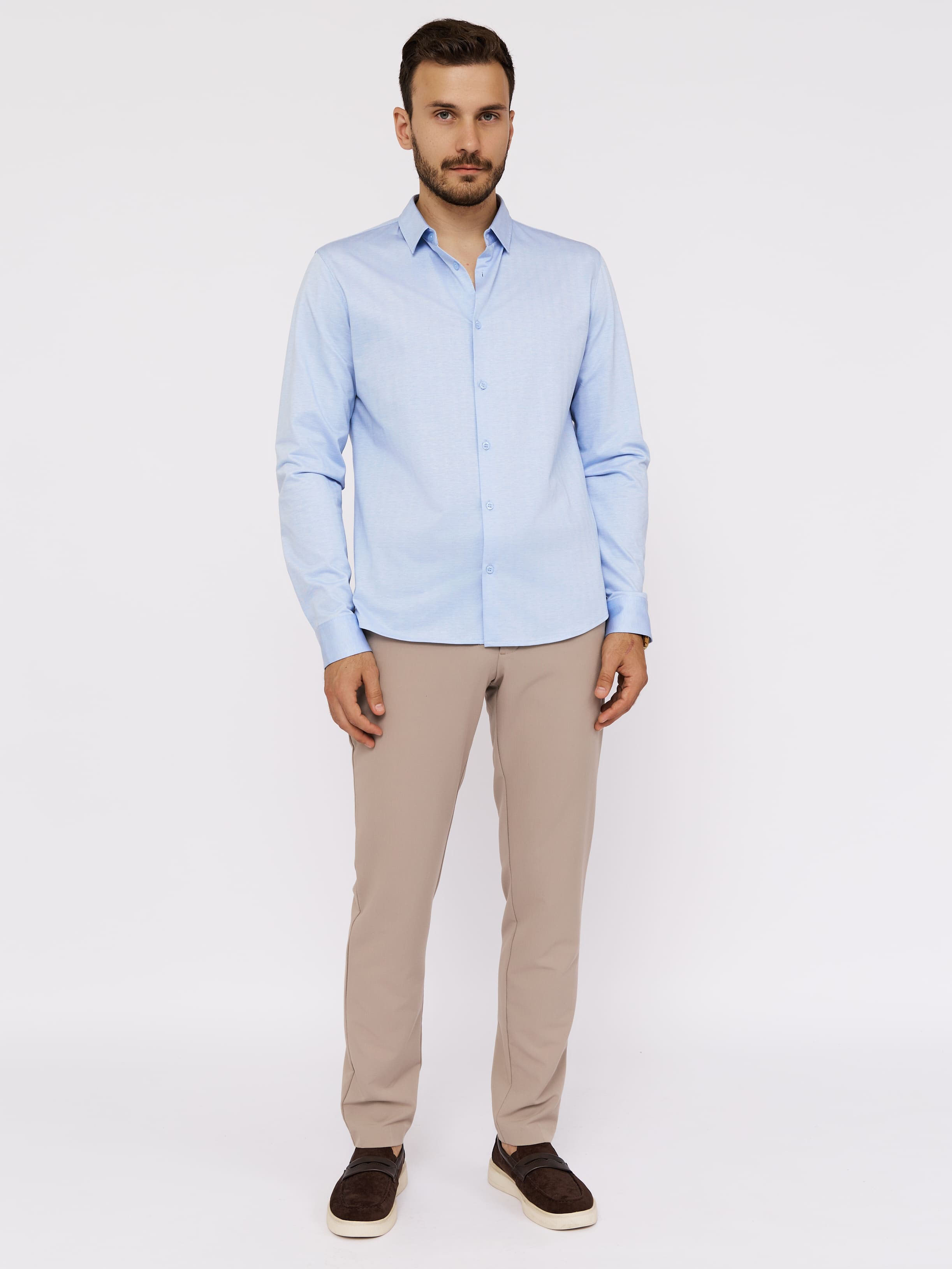 SK203/131/0414/ZN Рубашка трикотажная мужская