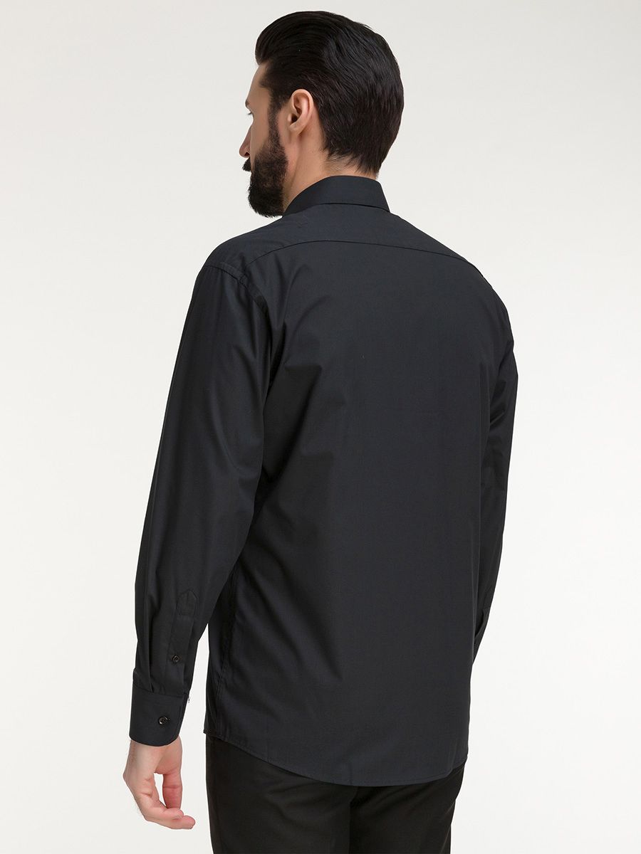 340/119/BLK_V Сорочка мужская длинный рукав