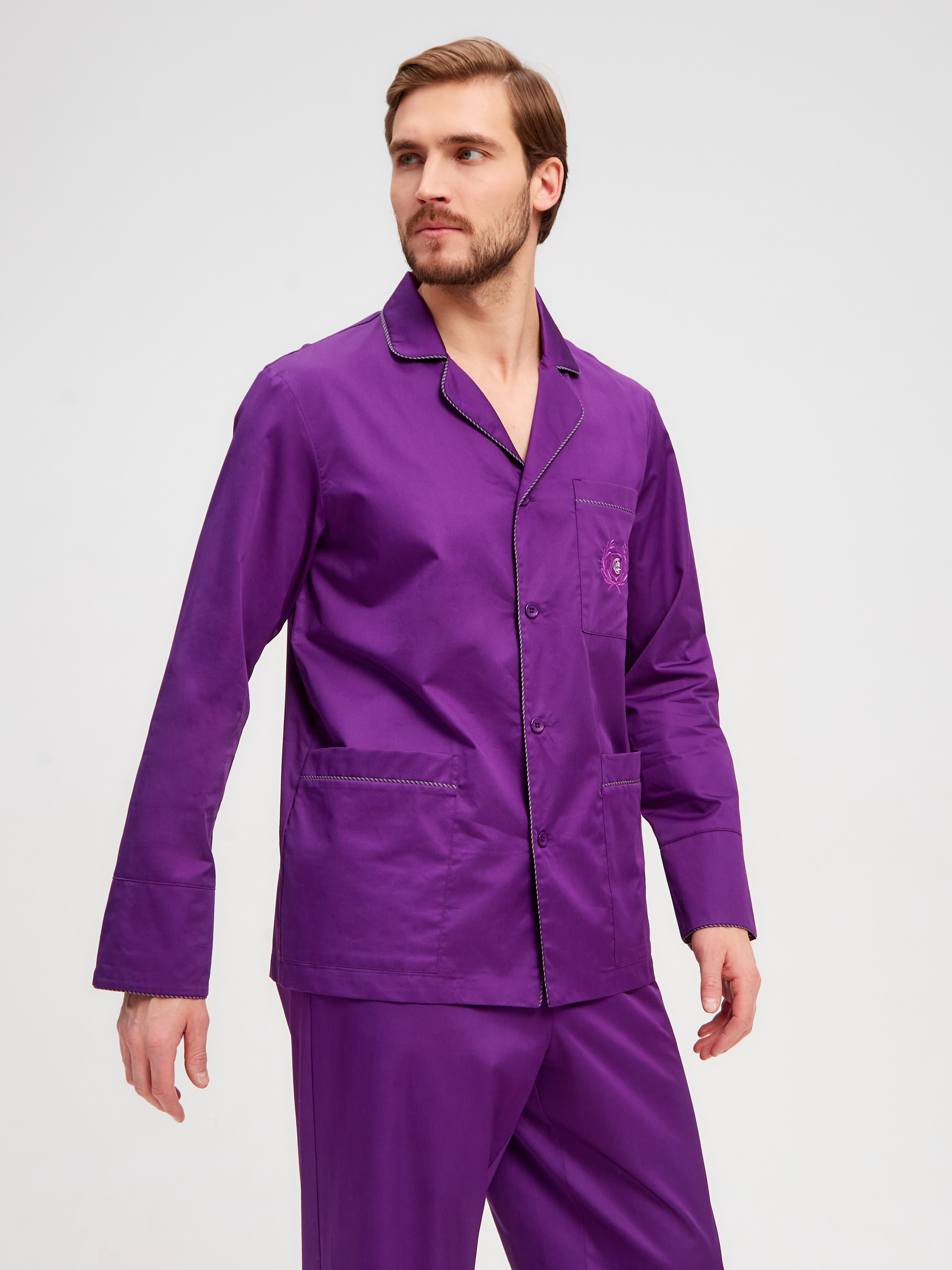 GH-172-6DPR-фиолетовый Пижама муж.