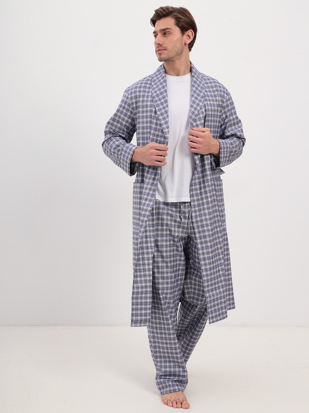 GH-171-3641-синий Брюки мужские