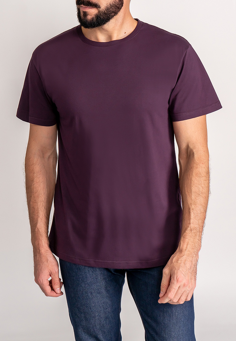 G145-RD-7020 (фиолет) Футболка мужская короткий рукав