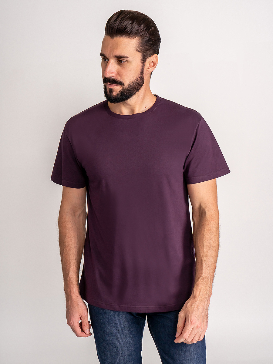 G145-RD-7020 (фиолет) Футболка мужская короткий рукав