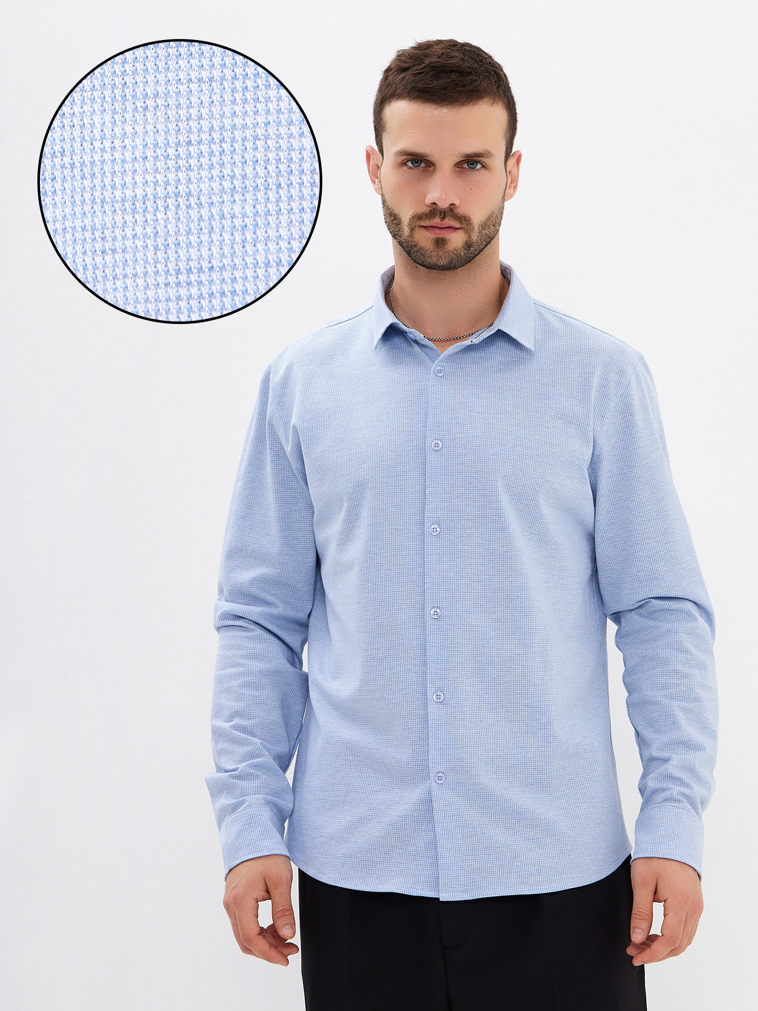 SK213/131/7328/ZN/1p Рубашка трикотажная мужская